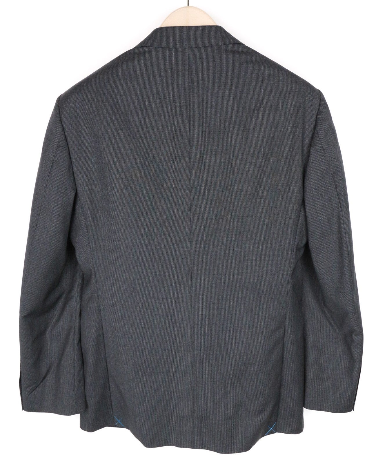 SUITSUPPLY Napoli Men Blazer UK38R Grey Straight Slim Fit Pure Wool Super 110s