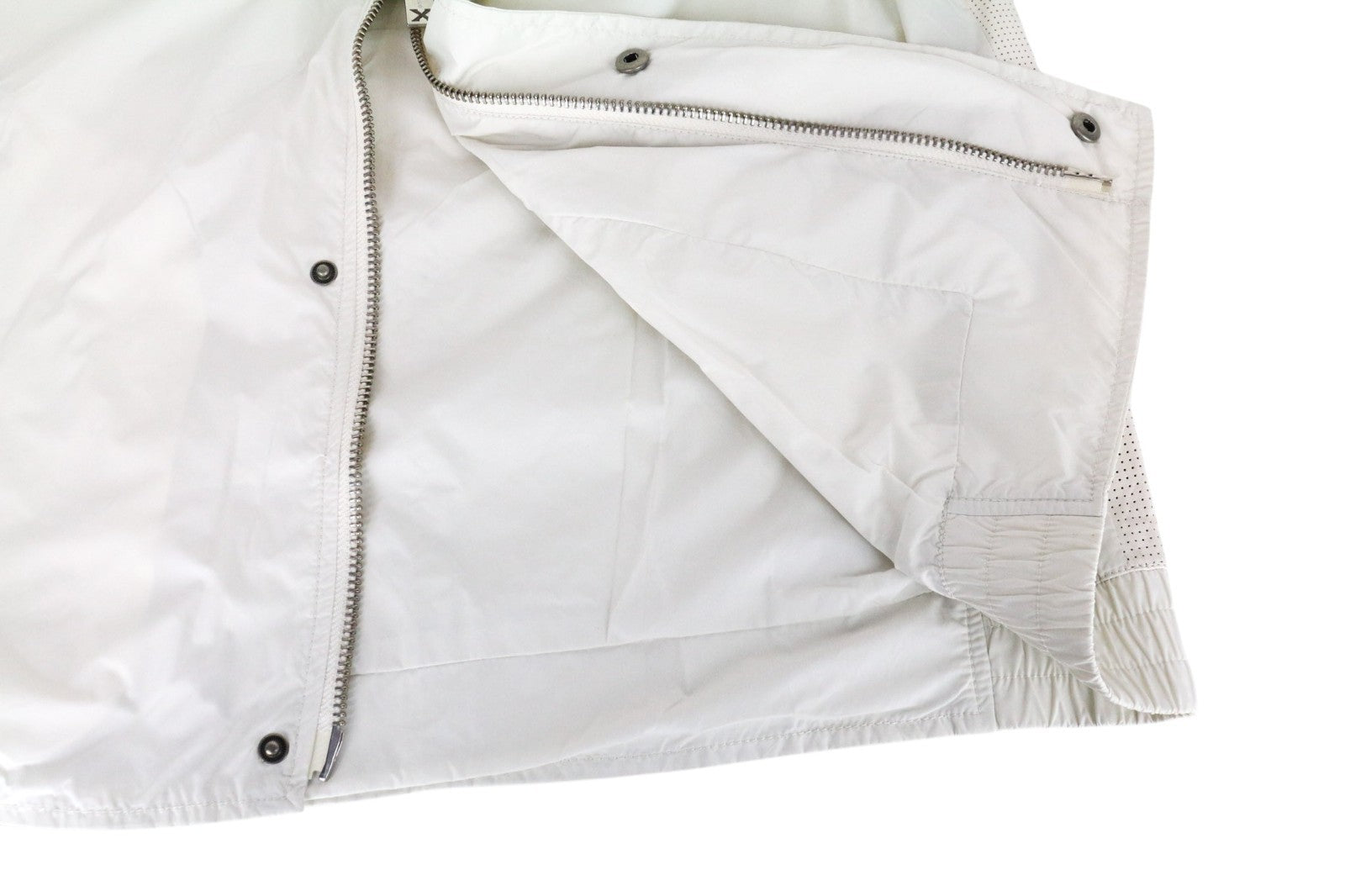RICHMOND Men Jacket 56 XL Off-White Lightweight Multi Pocket Zipped Casual
