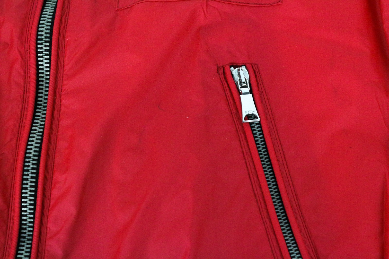RICHMOND Men Jacket 48 M Red Lightweight Multi Pocket Zipped Long Sleeve