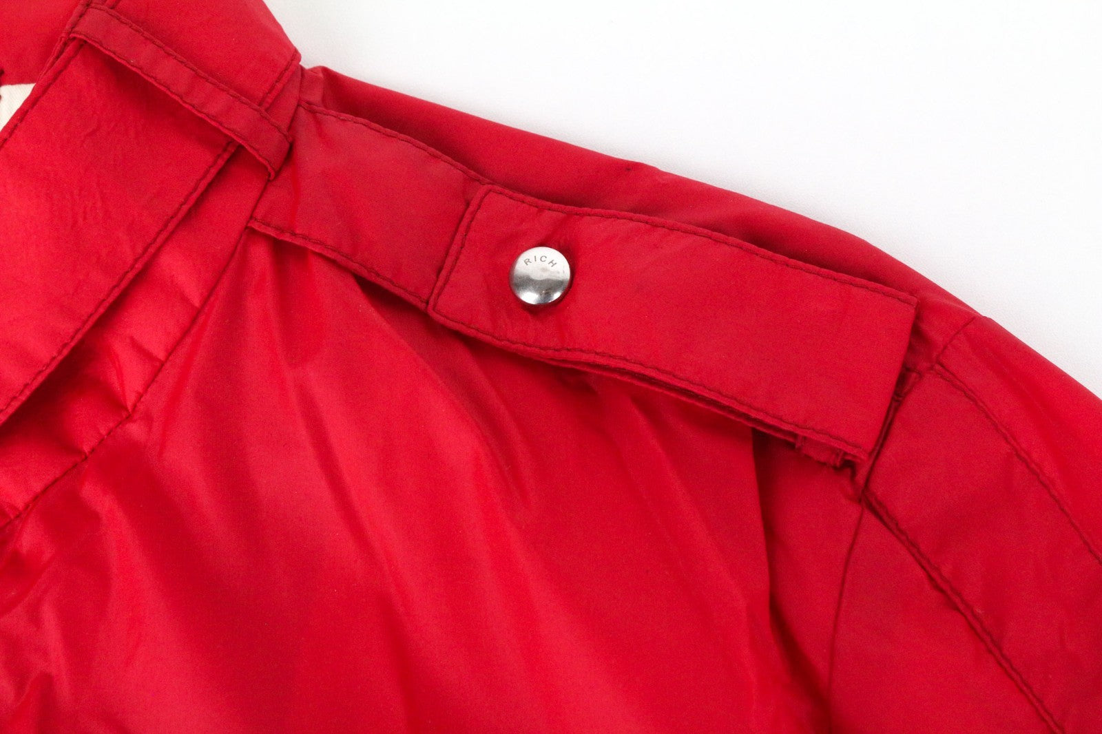 RICHMOND Men Jacket 48 M Red Lightweight Multi Pocket Zipped Long Sleeve
