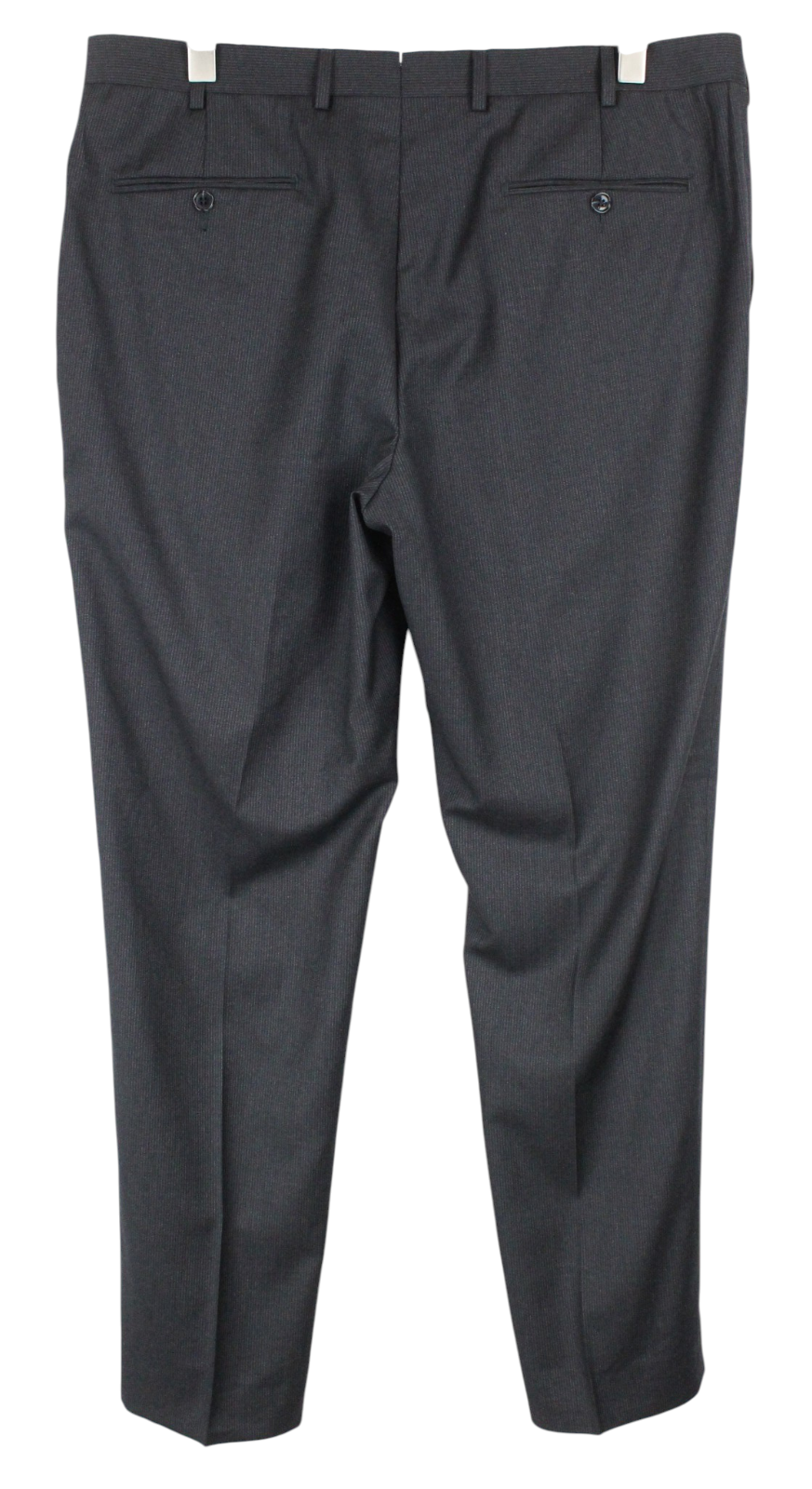 SUITSUPPLY Brescia Men Trousers UK40S Dark Grey Striped Slim Pure Wool Classic