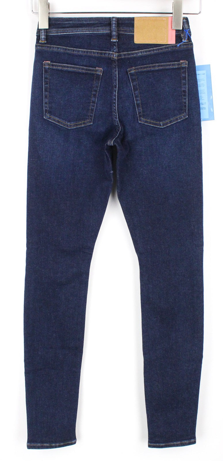 ACNE STUDIOS Climb Women Jeans W23/L32 Dark Blue Skinny Stretch Classic Zip-Fly