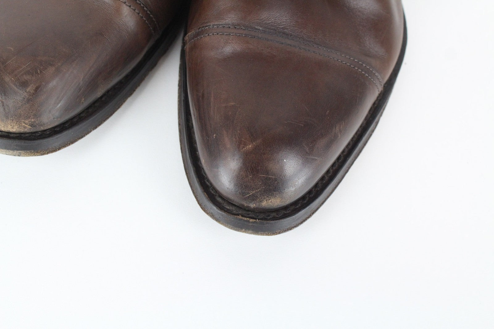 SUITSUPPLY Men Formal Shoes EU39.5 Blake-Stitch Double Monk Strap Brown Leather