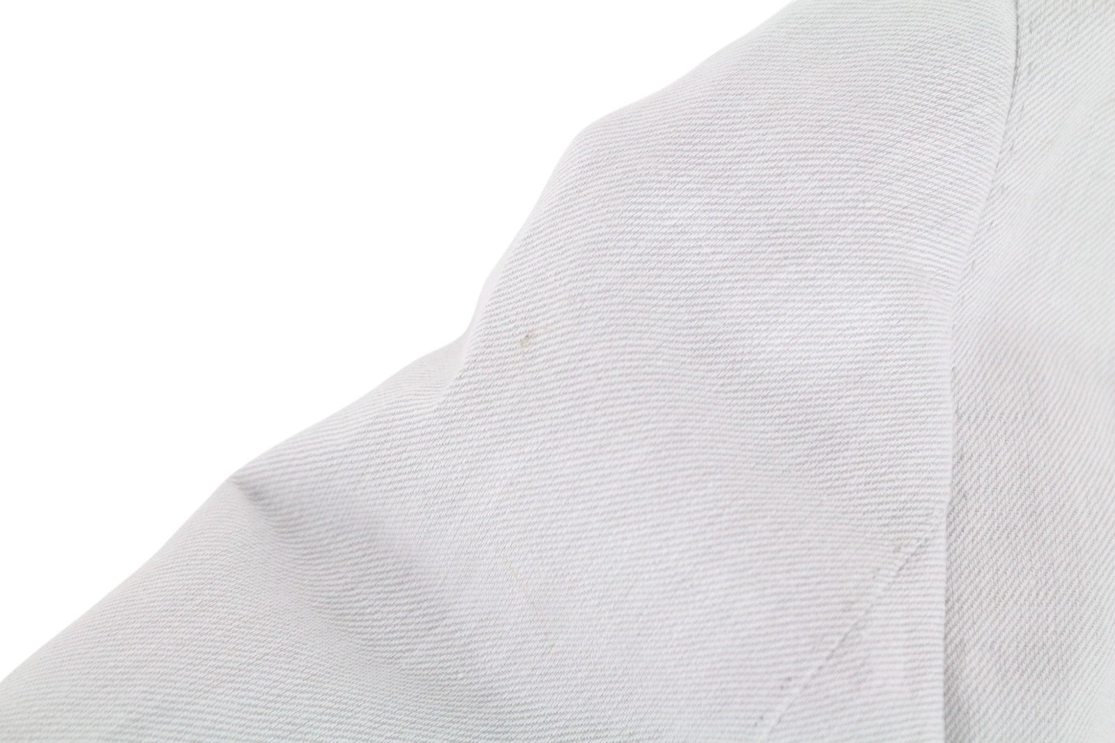 SUITSUPPLY Havana Patch Men Suit UK40S Grey 2-Piece Melange Slim Linen Cotton