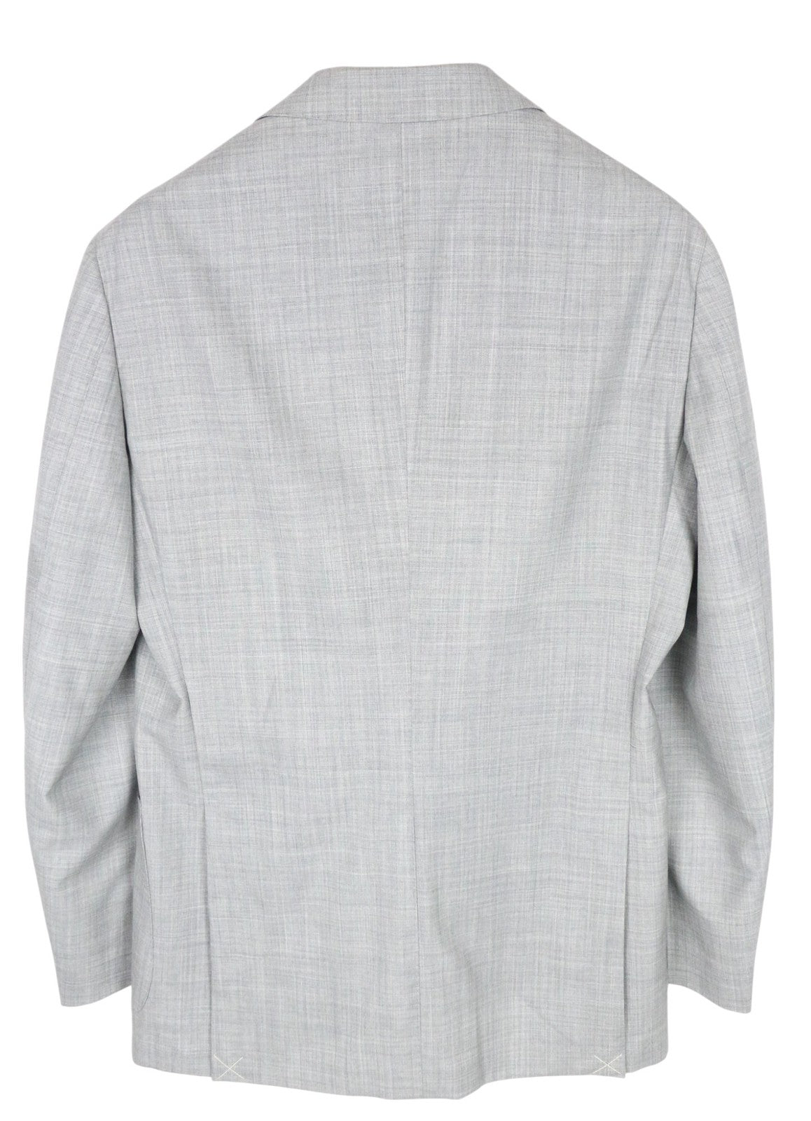 SUITSUPPLY Havana Patch Men Suit UK40L Wool S120s Grey 2-Piece Melange Slim