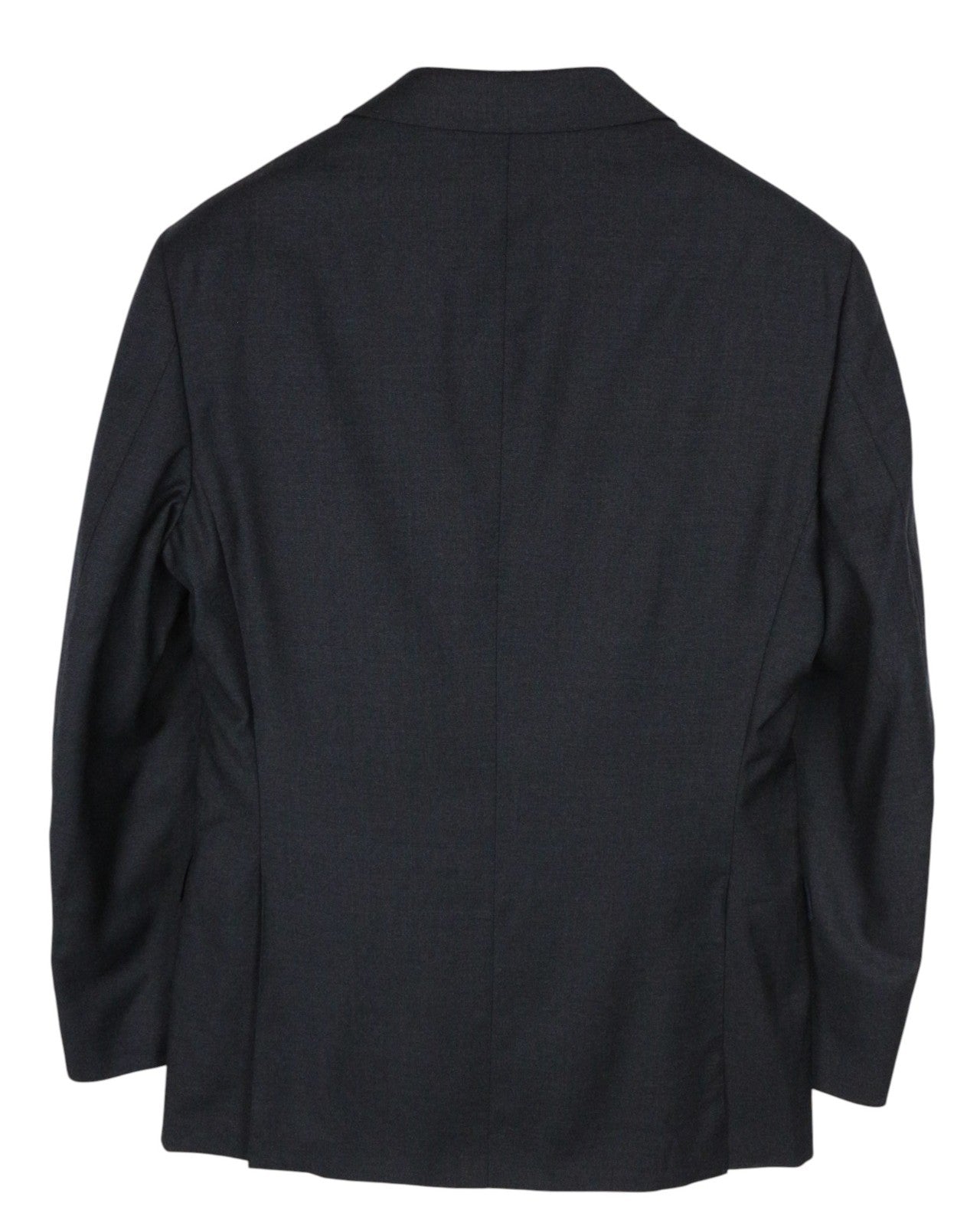 SUITSUPPLY Napoli Men Suit UK38L Dark Grey 2-Piece Melange Pure Wool Lined
