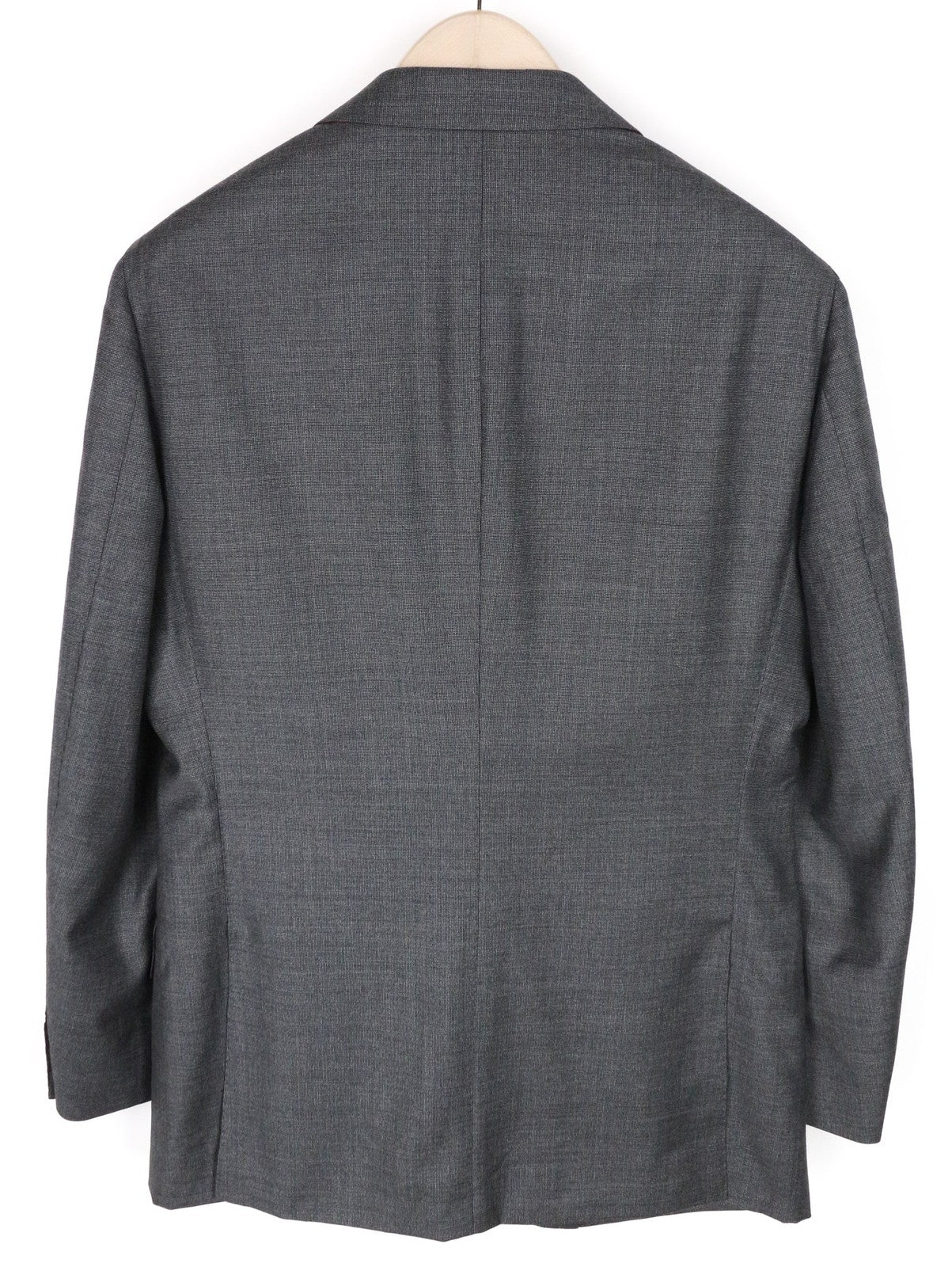 SUITSUPPLY Sienna Men Blazer UK38R Pure Wool Grey Birdseye Check Straight-Slim