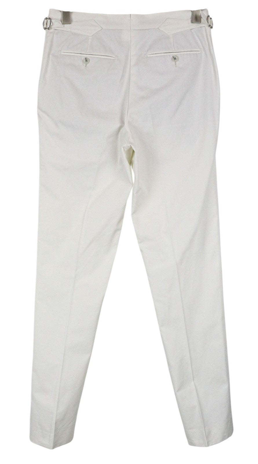 SUITSUPPLY La Spalla Men Suit UK34R White Pure Cotton Single-Breasted 2 Piece