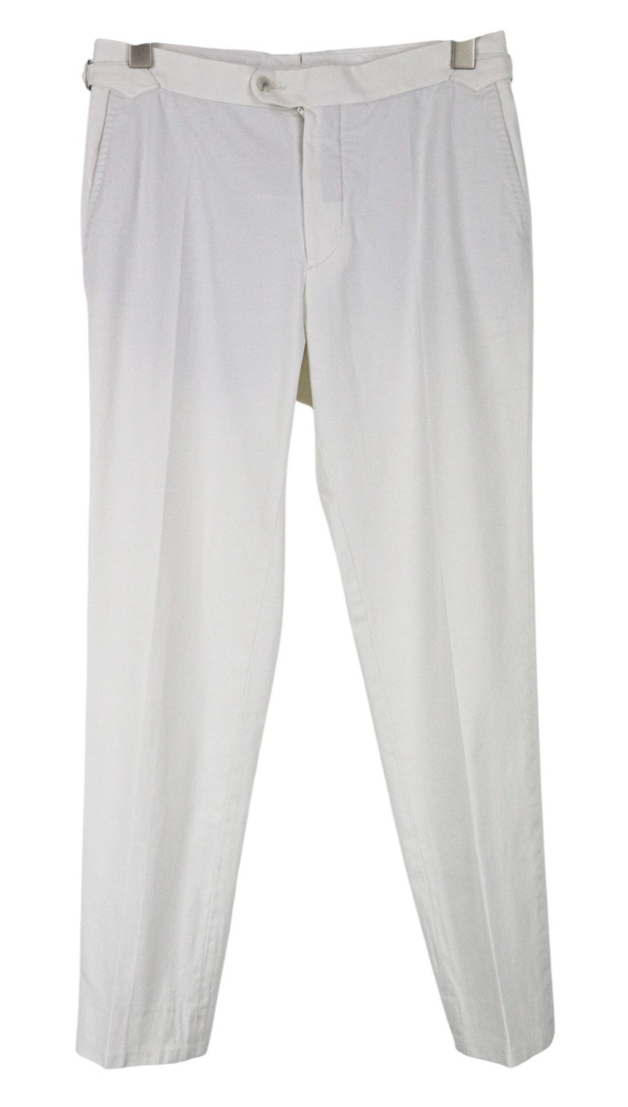 SUITSUPPLY Havana Men Suit UK34R Single-Breasted Off-White Slim Cotton 2 Piece