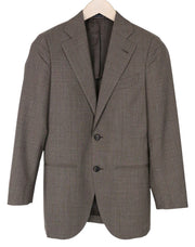 SUITSUPPLY La Spalla Men Blazer UK30R Brown Pure Wool Single-Breasted Formal