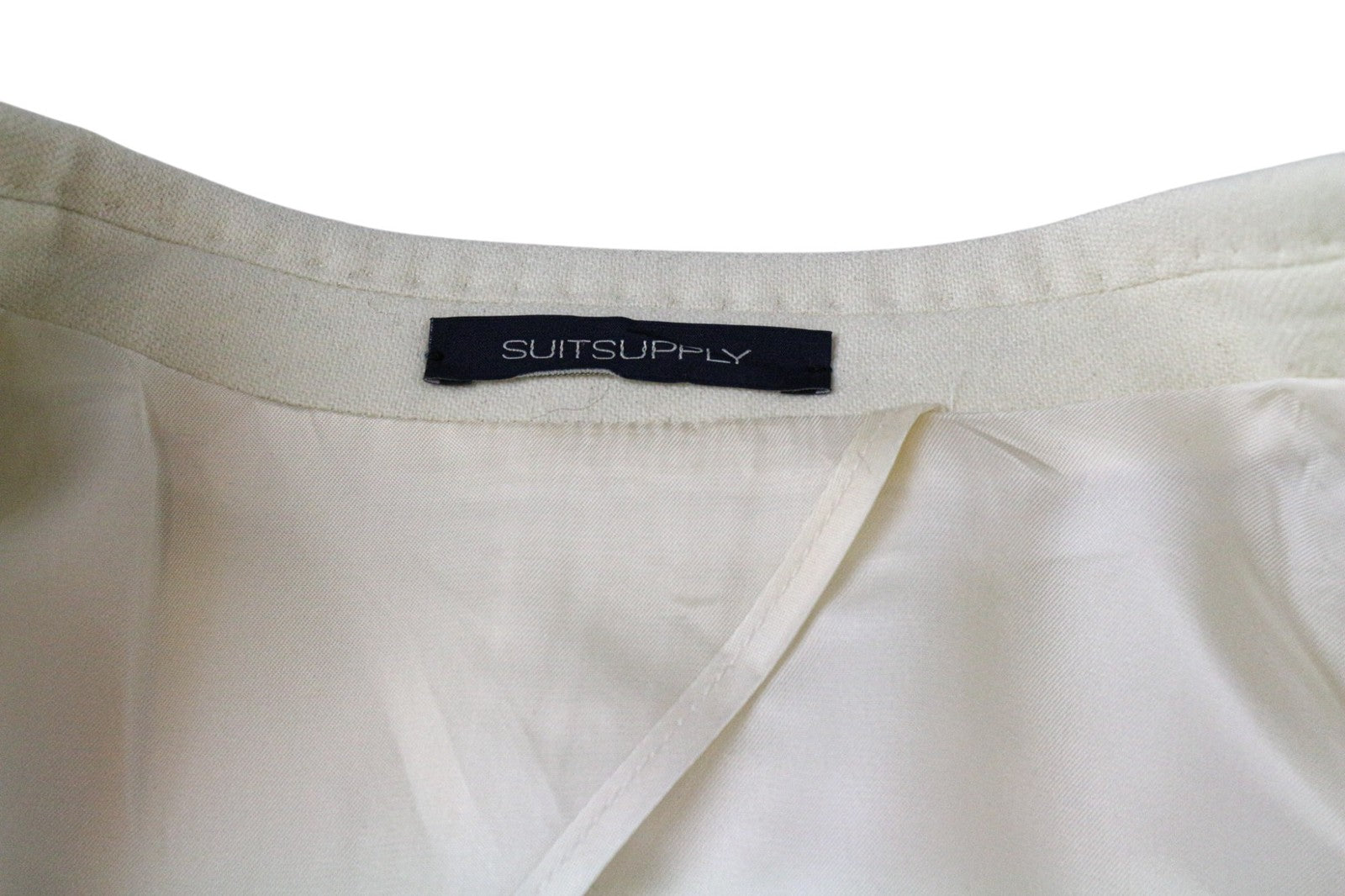 SUITSUPPLY La Spalla Men Blazer UK34R Off-White Wool Classic Single-Breasted