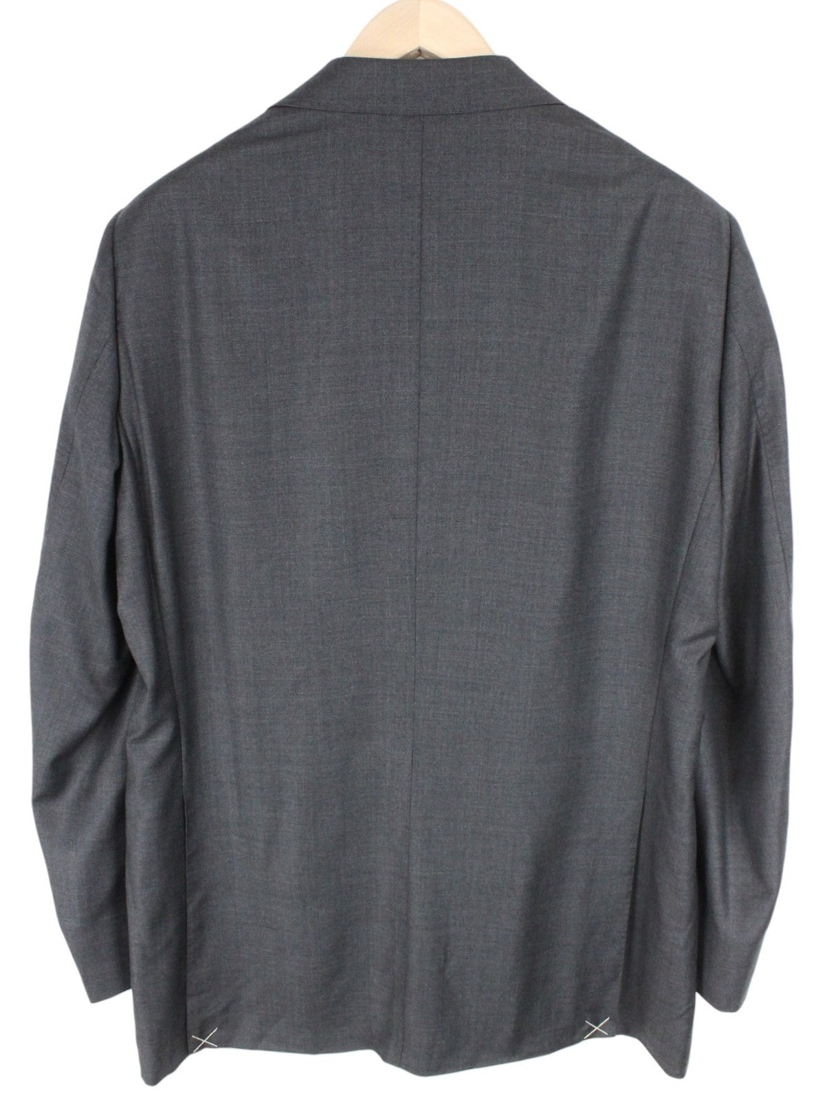 SUITSUPPLY La Spalla Men Suit UK44L Lined Pure Wool Grey 2 pc Ing Loro Piana