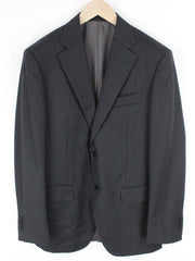 SUITSUPPLY Napoli Men Blazer UK38L Grey Pure Wool Super 110's Striped Lined