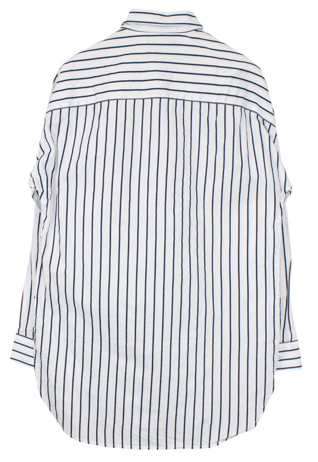 SCOTCH & SODA Ams Couture Men Shirt L White Long Fit Cotton Striped Pattern