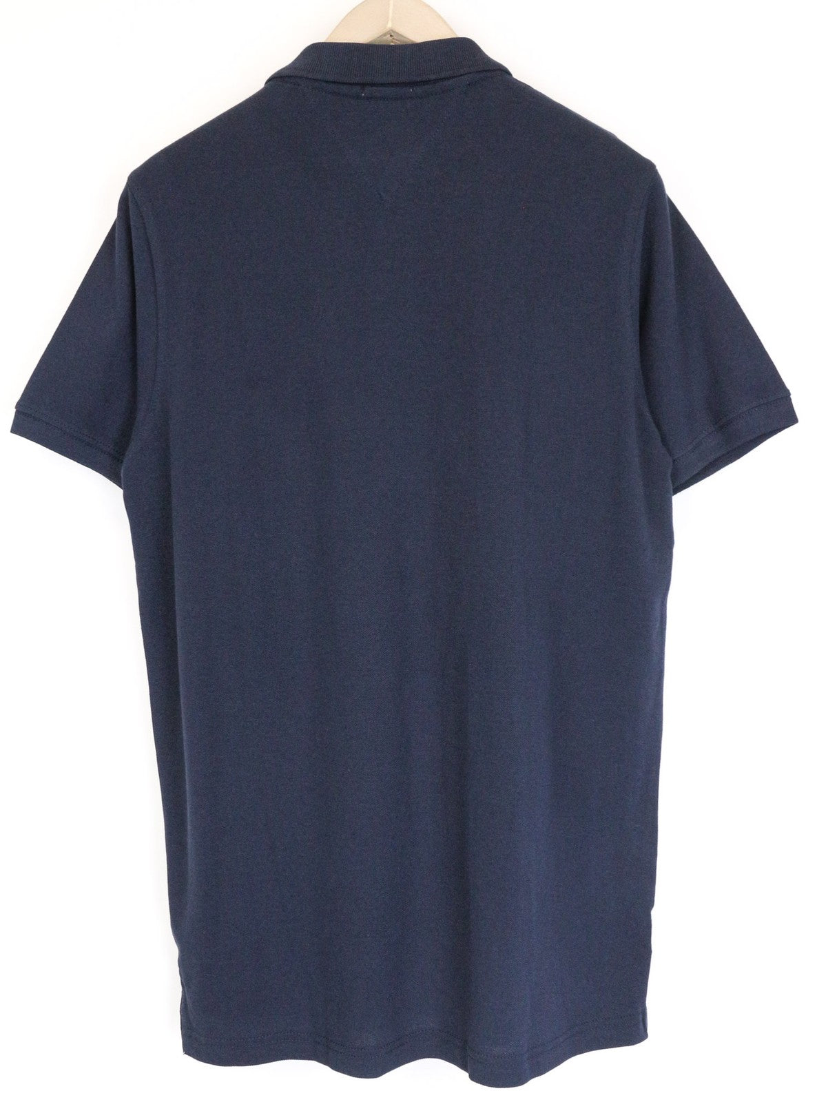 TOMMY HILFIGER DENIM Men's Polo T-Shirt L Blue Cotton Short Sleeve Casual Top