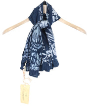 SCOTCH SHRUNK vyriškas šalikas OS mėlynas raštuotas lengvas unisex aksesuaras 