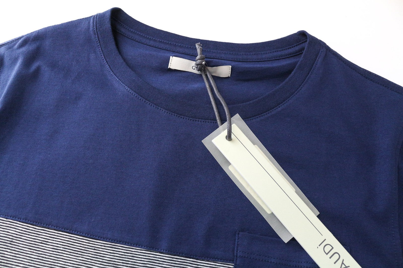 GAUDI Men's T-Shirt XS Blue Cotton Casual Pocket Tee Short Sleeve Pullover