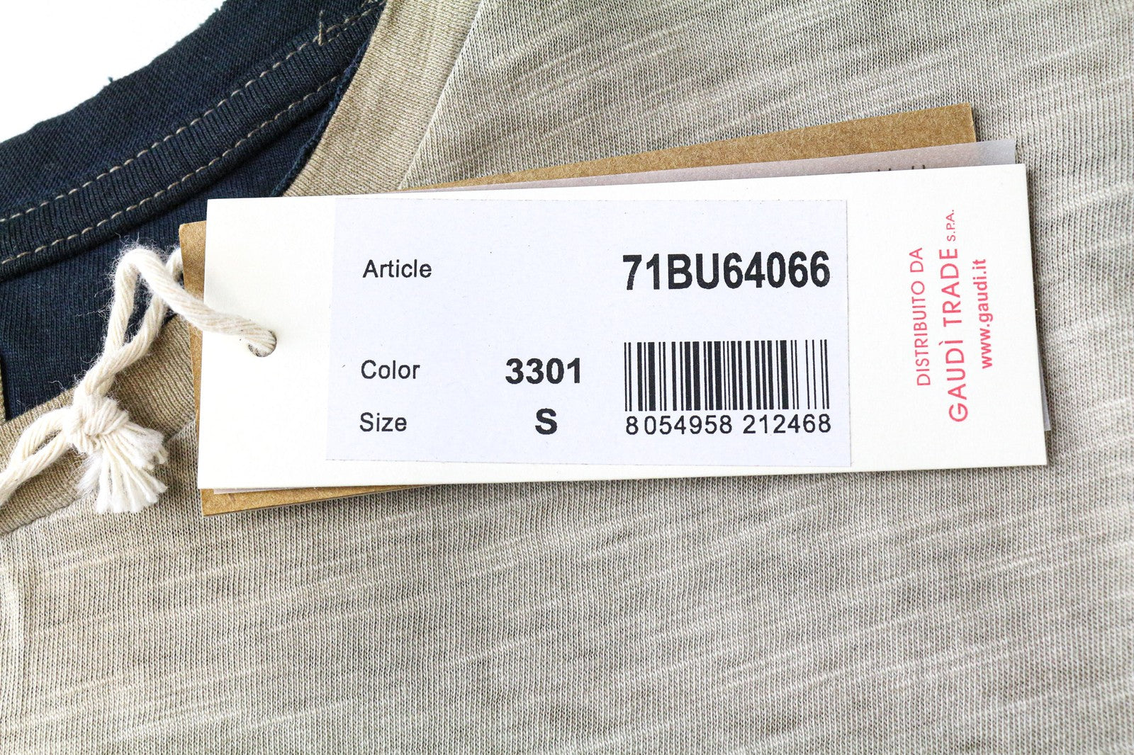 GAUDI JEANS Men's T-Shirt S Brown Cotton Short Sleeve Faded Effect Tee