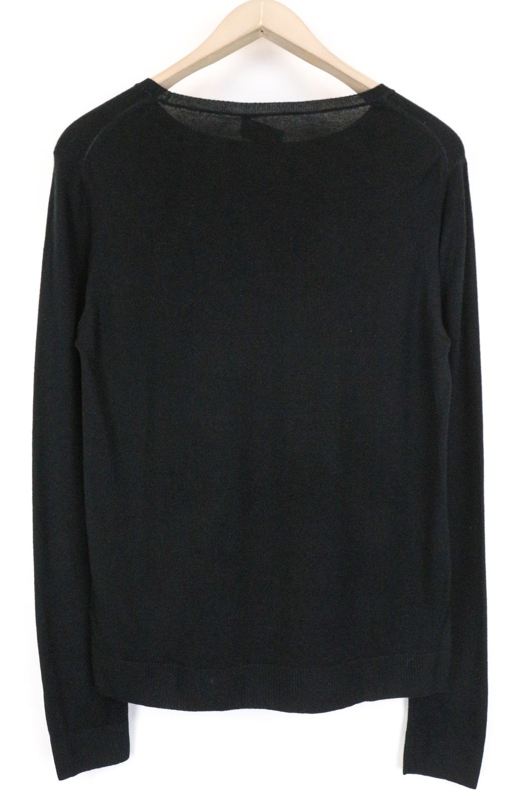 RICHMOND vyriški megztiniai 50 juodi vilnos ir kašmyro mišinio ilgomis rankovėmis laisvalaikio palaidinė 