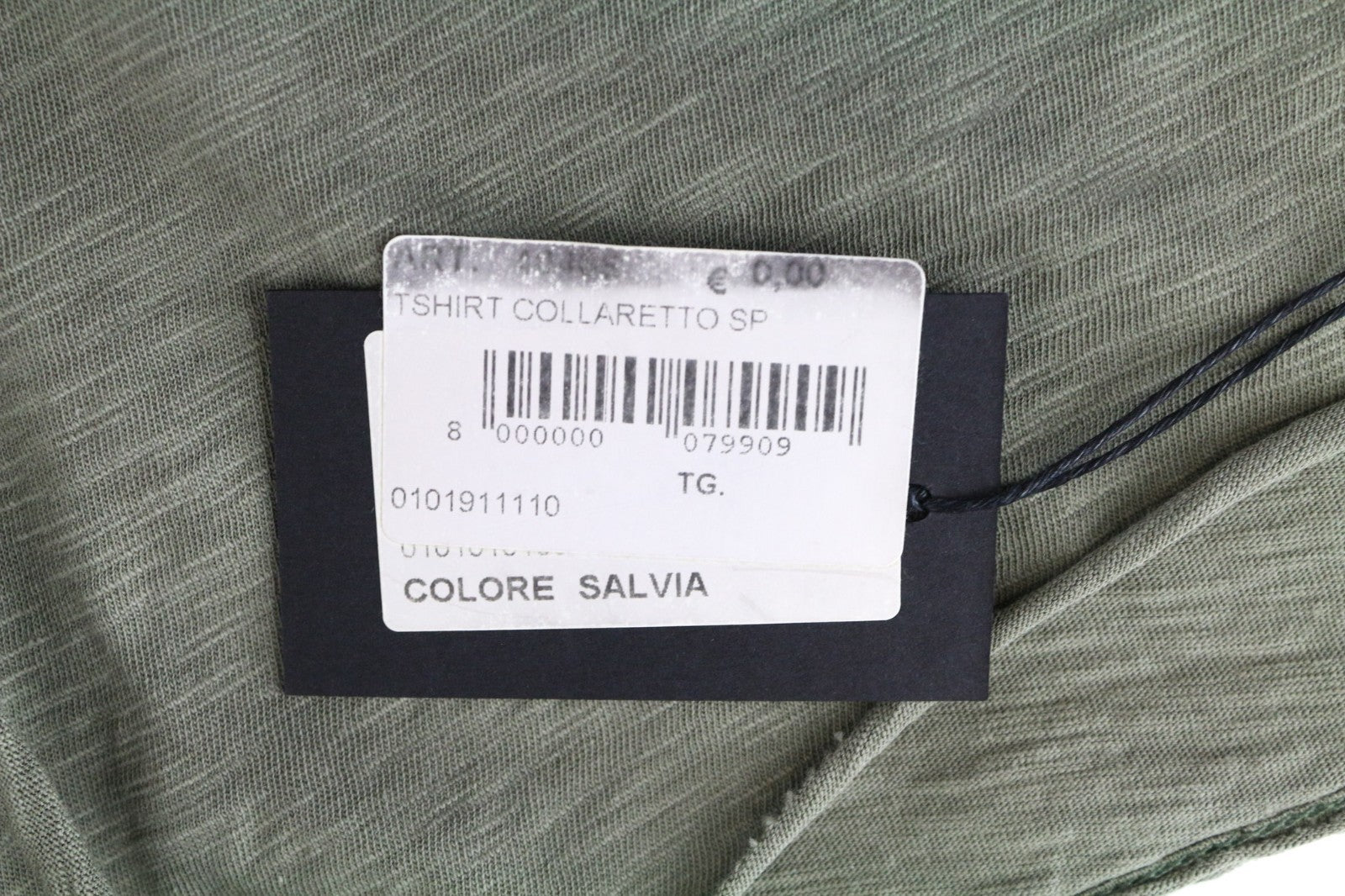 VKING Men's T-Shirt S Olive Green Cotton Jersey Raw Edge Round Neck Casual Tee