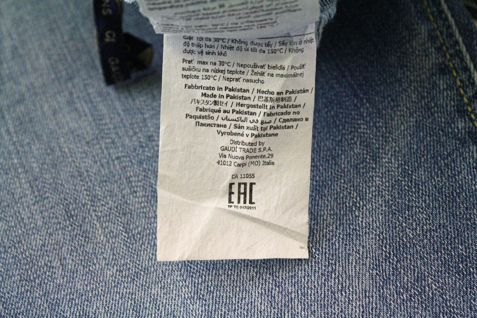 GAUDI JEANS Will Men's Jeans W30/L34 Blue Super Skinny Stretch Denim Zip Fly