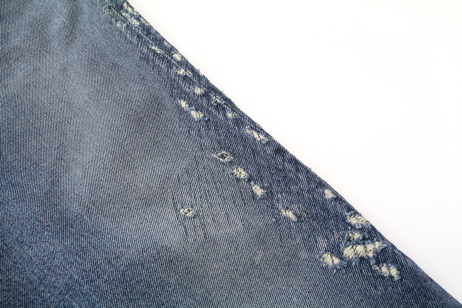 DIESEL Mharky 0870B vyriški džinsai W30/L32 dirbtinės odos mėlyni, ploni, aptempti džinsai 