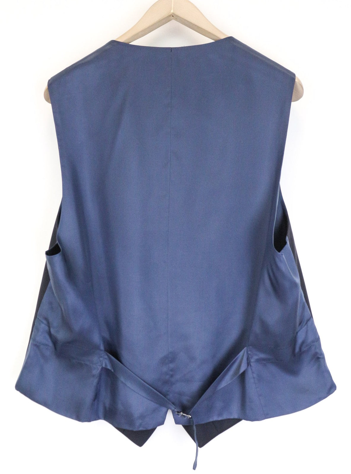 SUITSUPPLY Ferrara Men's Waistcoat UK50R Navy Slim Wool V-Neck Classic Formal