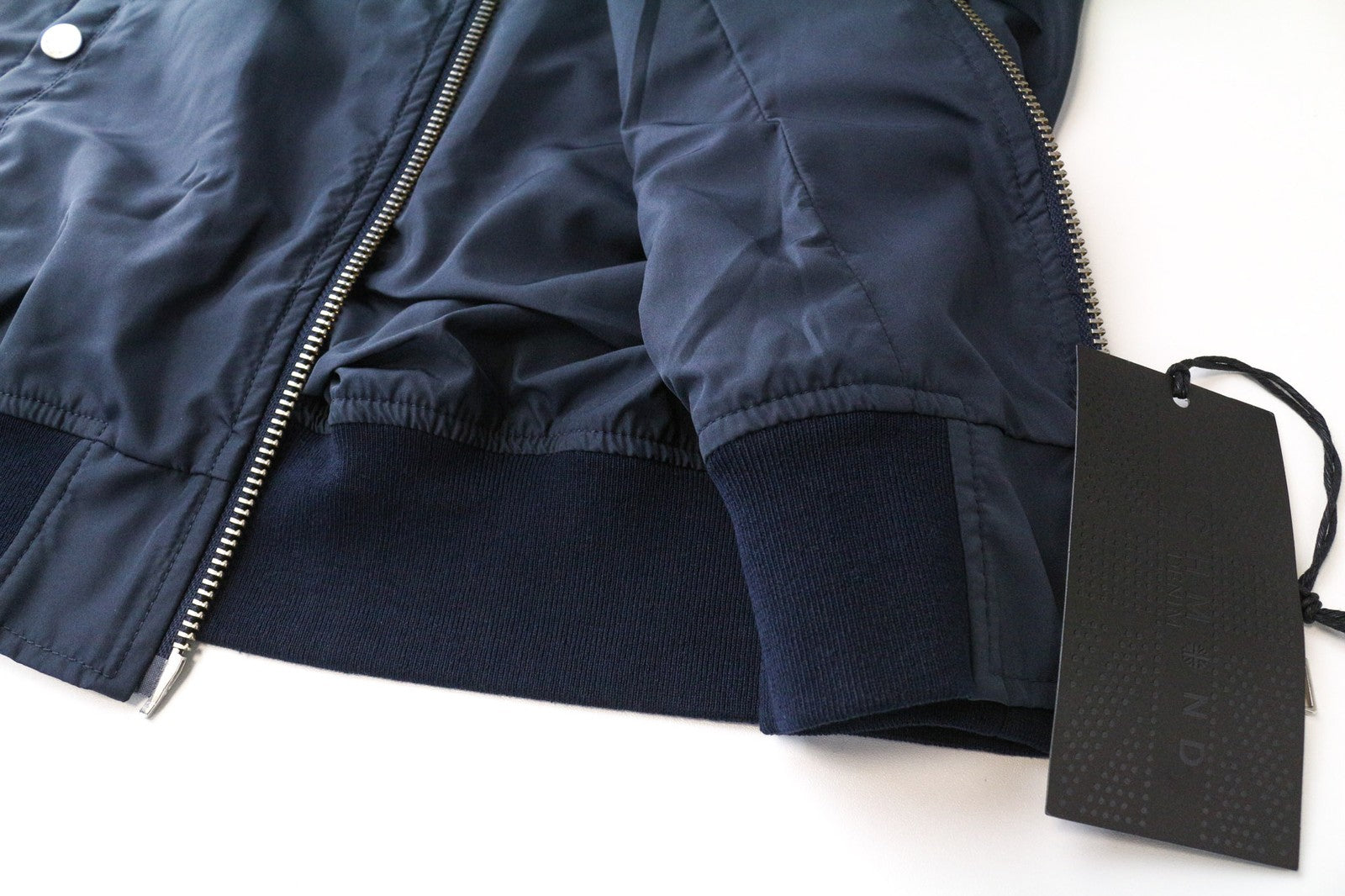 RICHMOND vyriška bomber striukė 48 mėlyna lengva siuvinėta nugara ilgomis rankovėmis 