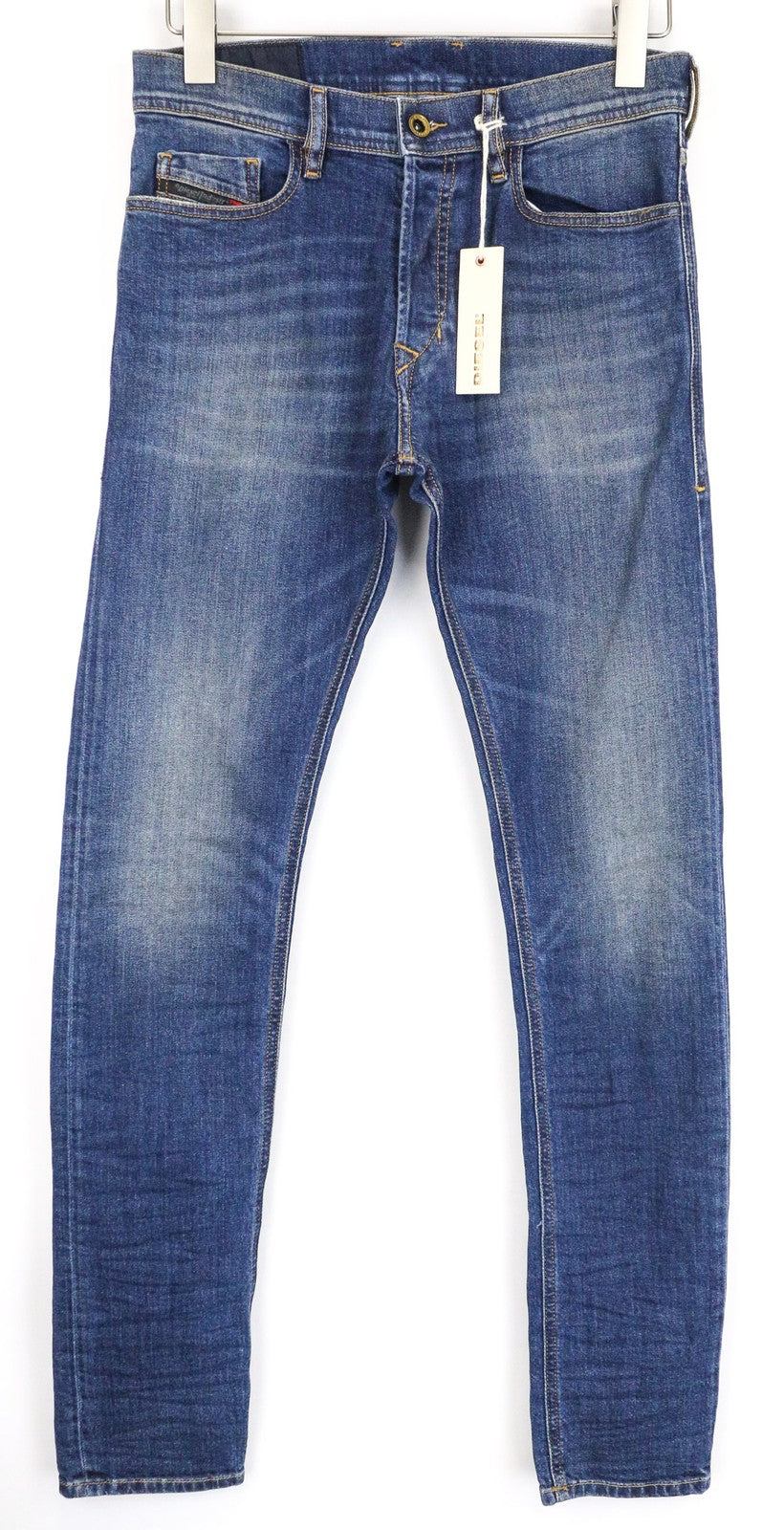 DIESEL Tepphar 087AW Men's Jeans W28/L32 Slim Washed Blue Cotton Stretch Denim