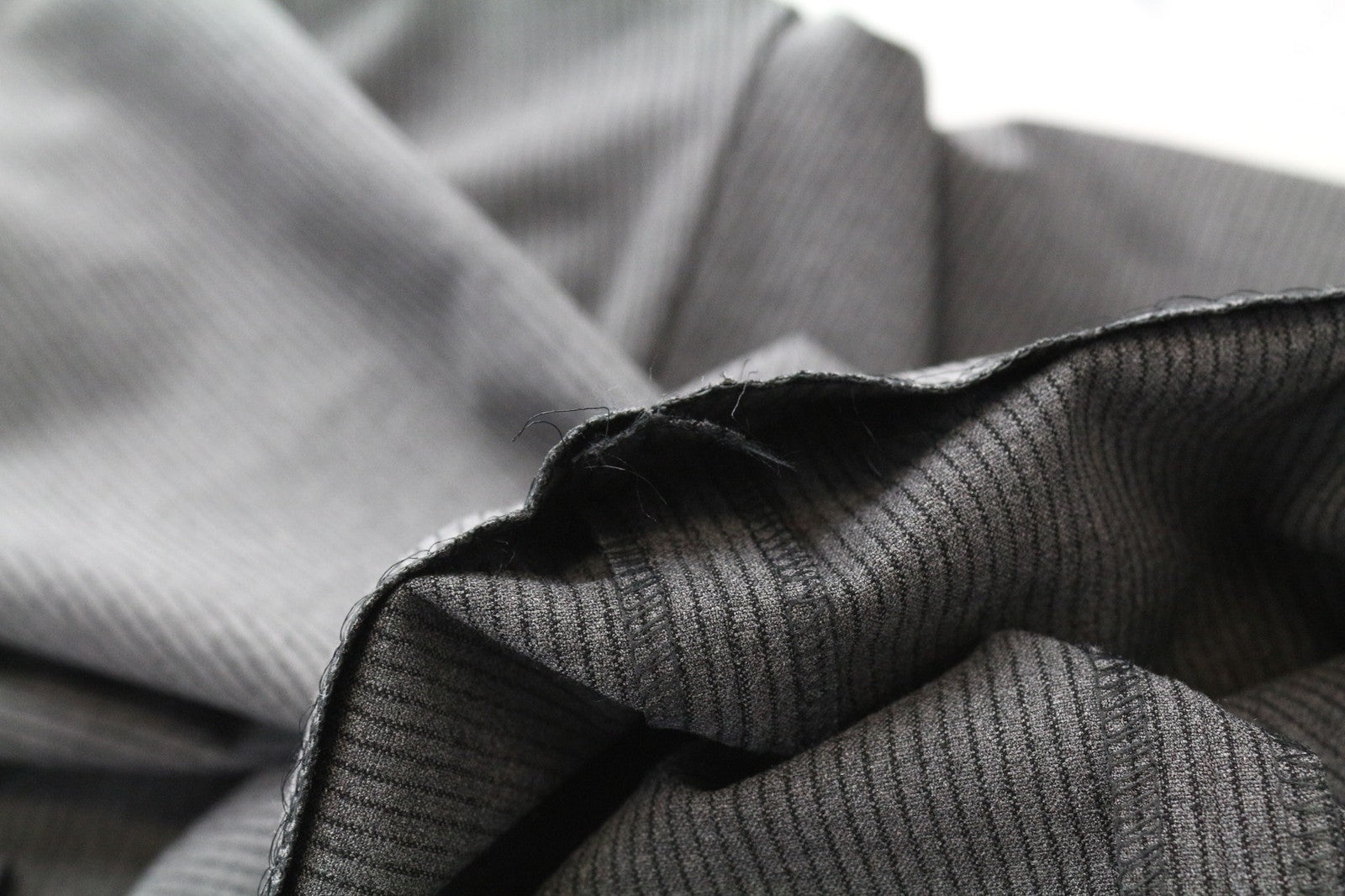 RICHMOND Men's Trousers 48 Grey Pleated Striped Stretch Fabric Classic Formal