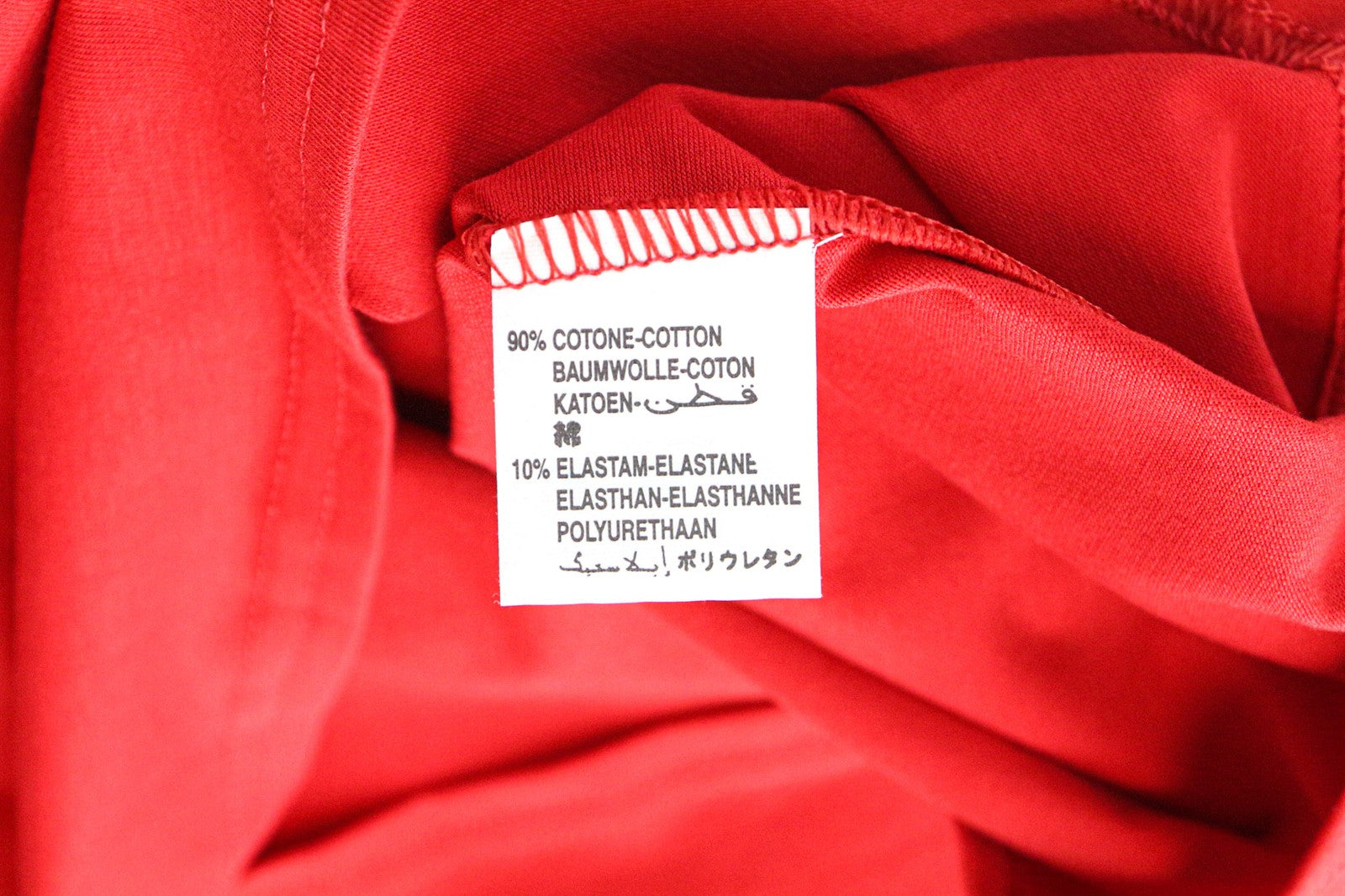 VKING Men's T-Shirt S Red Cotton Stretch Skull Graphic V-Neck Short Sleeve