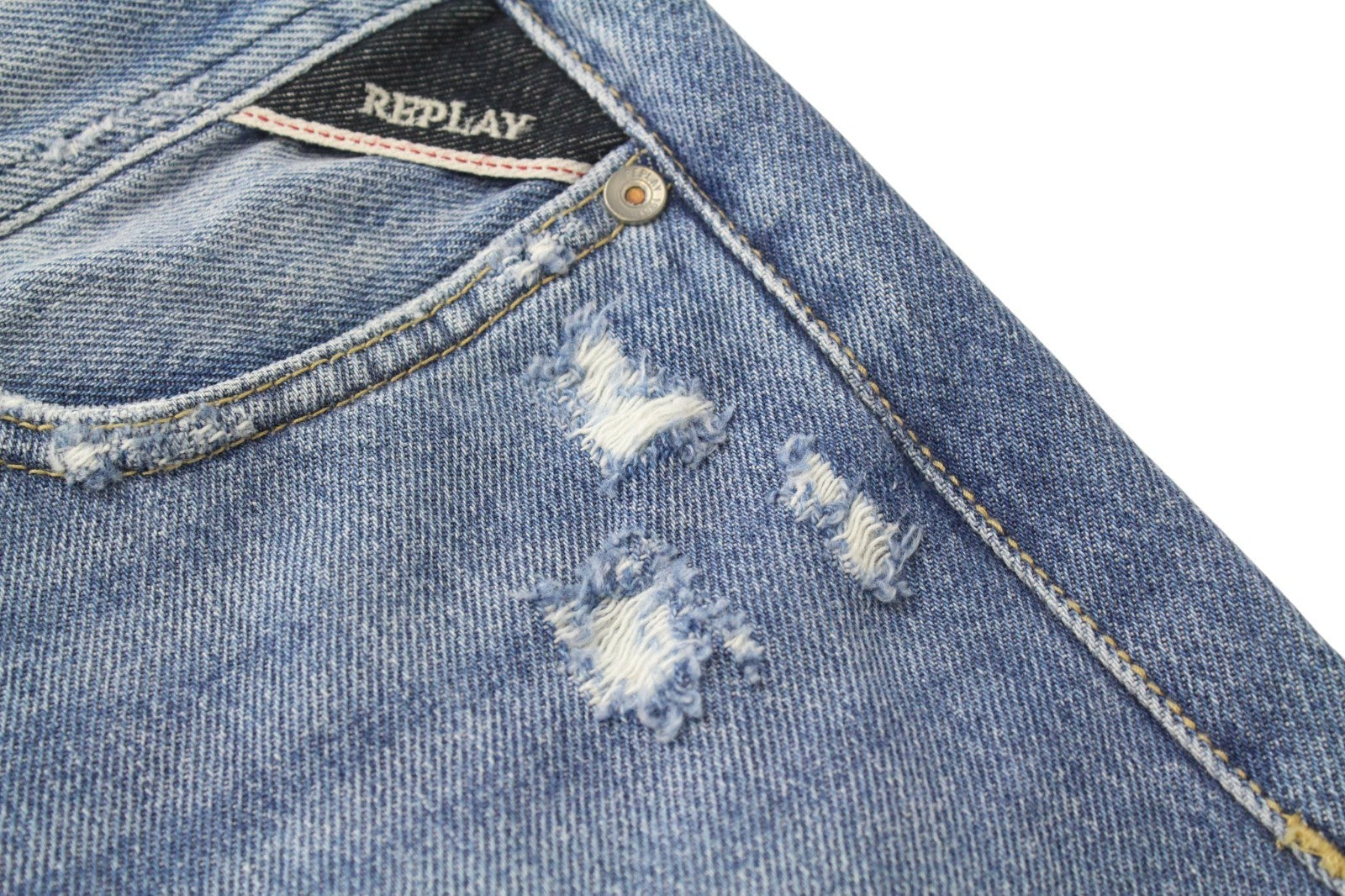 REPLAY Tinmar Men Jeans W30/L32 Blue Tapered Pure Cotton