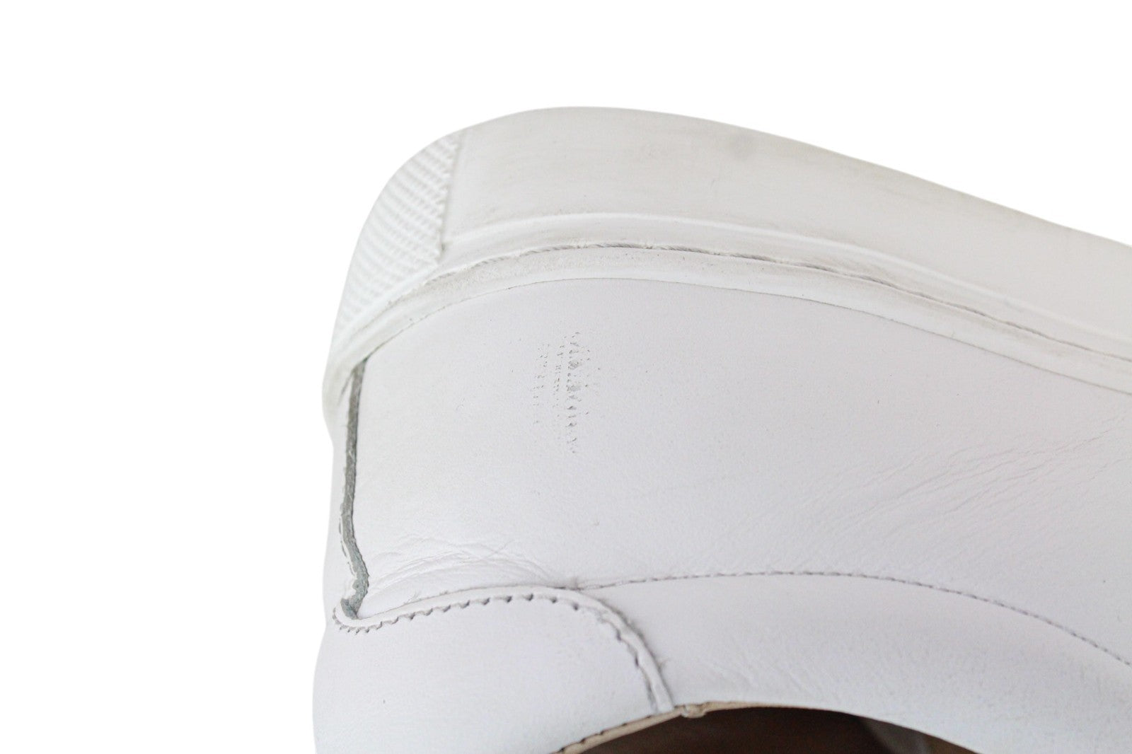 SUITSUPPLY Men Trainers EU40 White Genuine Leather Low-Top Casual Sneakers
