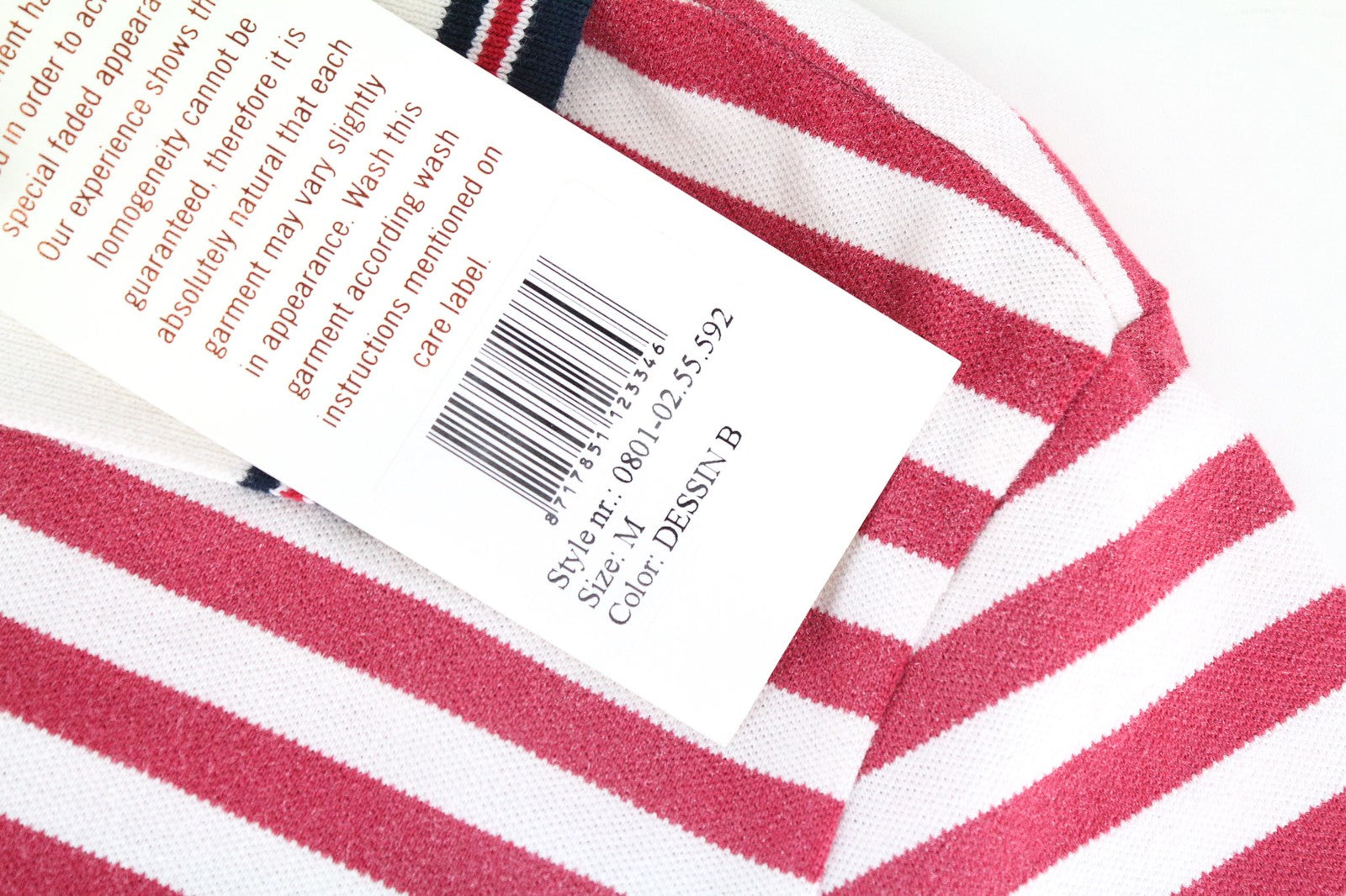SCOTCH & SODA Men T-Shirt M Red Polo Collar Striped Patched Pure Cotton Jersey