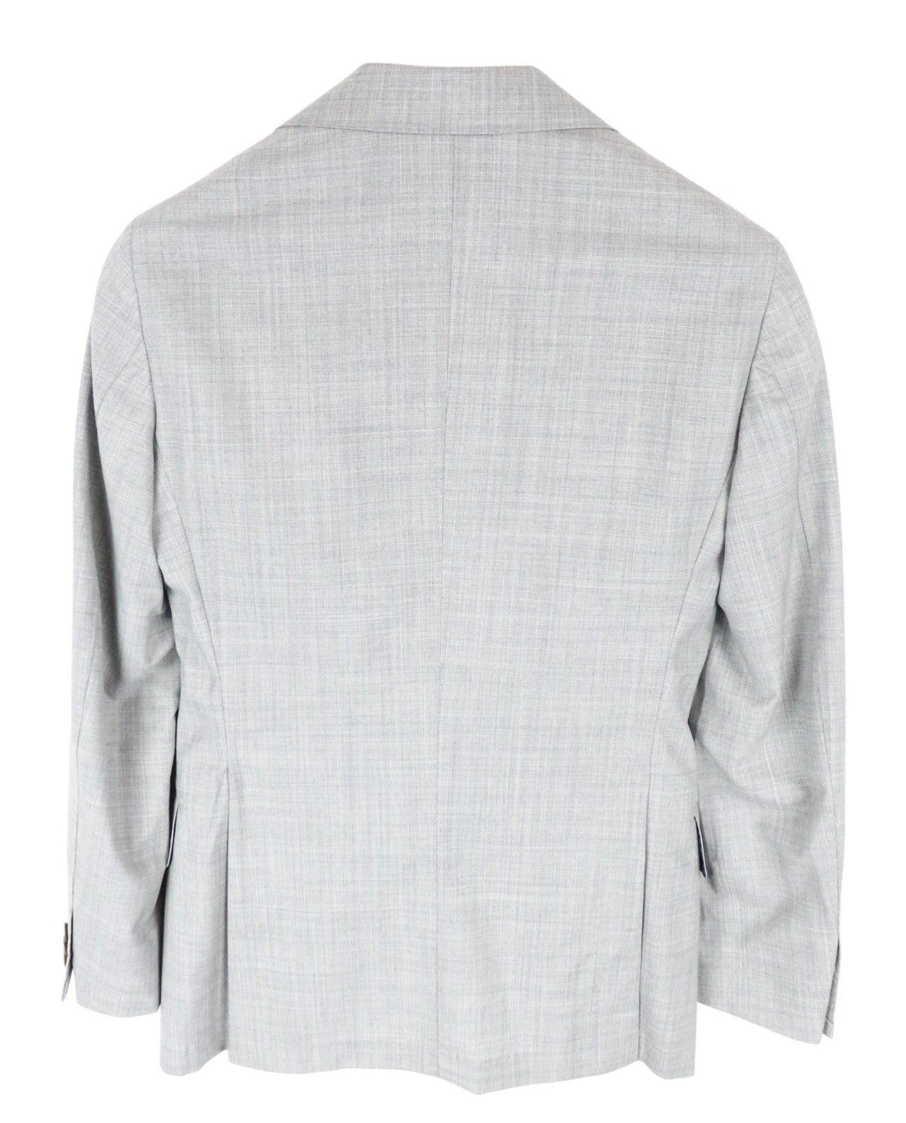 SUITSUPPLY La Spalla Men Suit UK30R Light Grey Slim 2-Piece Melange Wool S120s