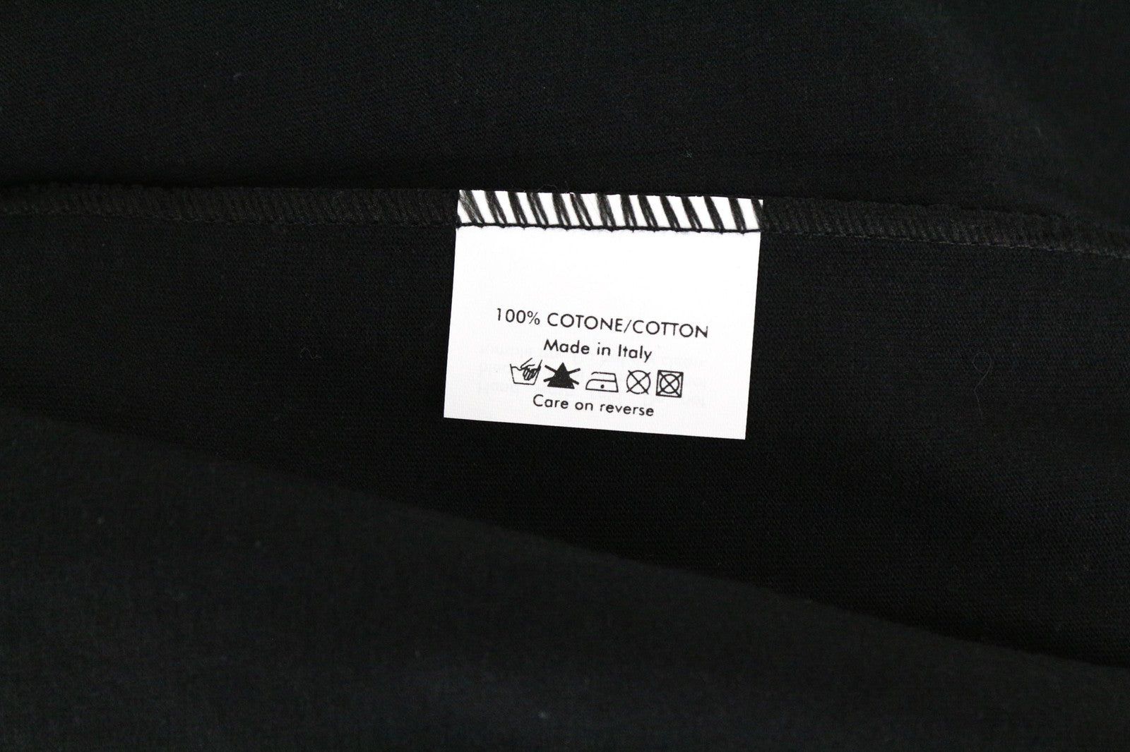 JOHN RICHMOND Women T-Shirt IT40 S Black Pure Cotton Short Sleeved Pull On Logo