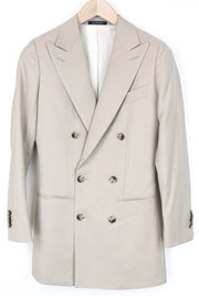 SUITSUPPLY La Spalla Men Blazer UK30R Light Brown Pure Wool Double-Breasted
