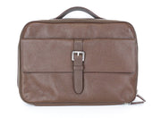 SUITSUPPLY Men Bag OS Brown Genuine Leather Office Computer Case Pocketed