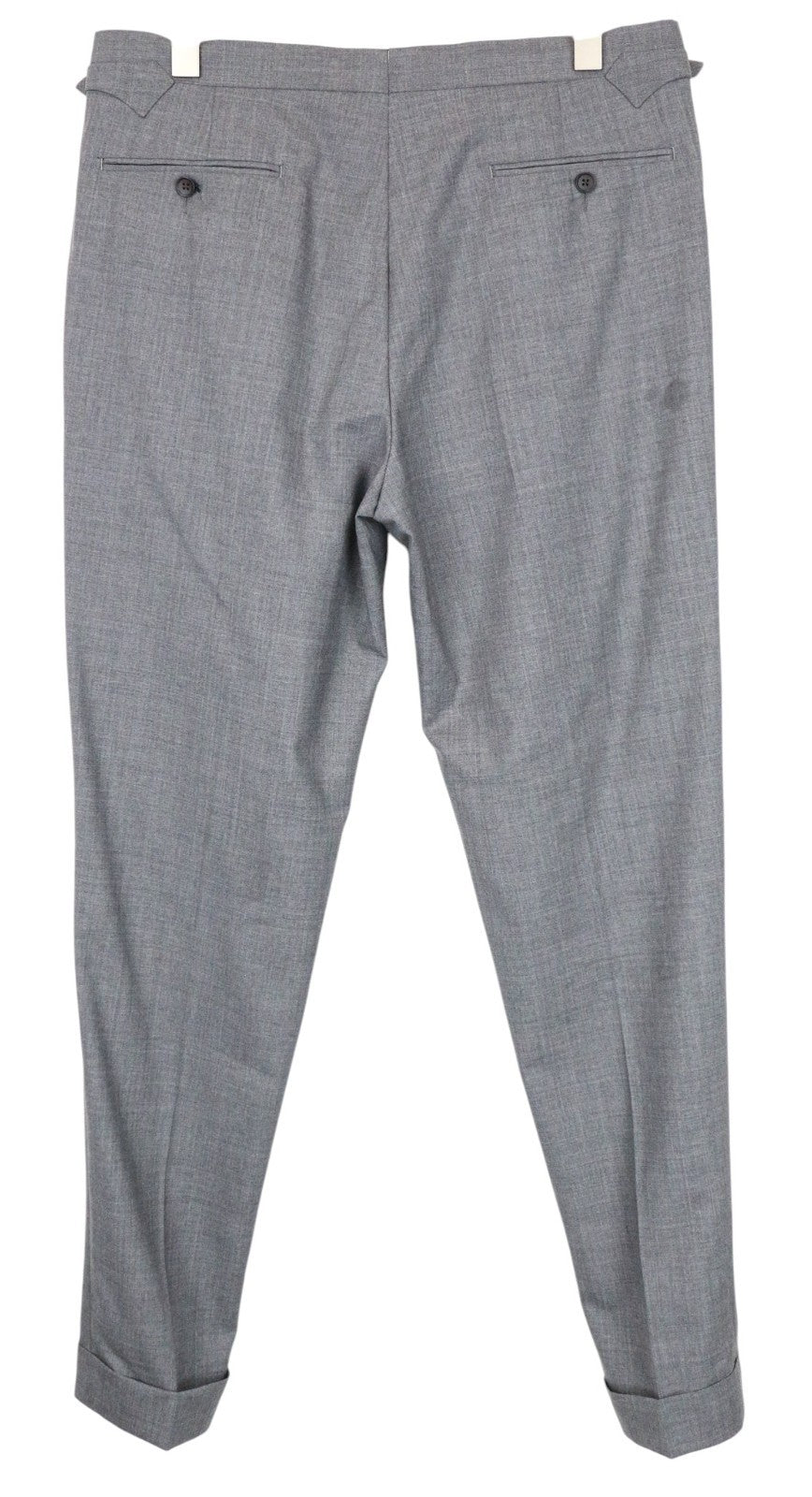 SUITSUPPLY La Spalla Men Suit UK44L Pure Wool S120s Grey 2-Piece Melange Slim