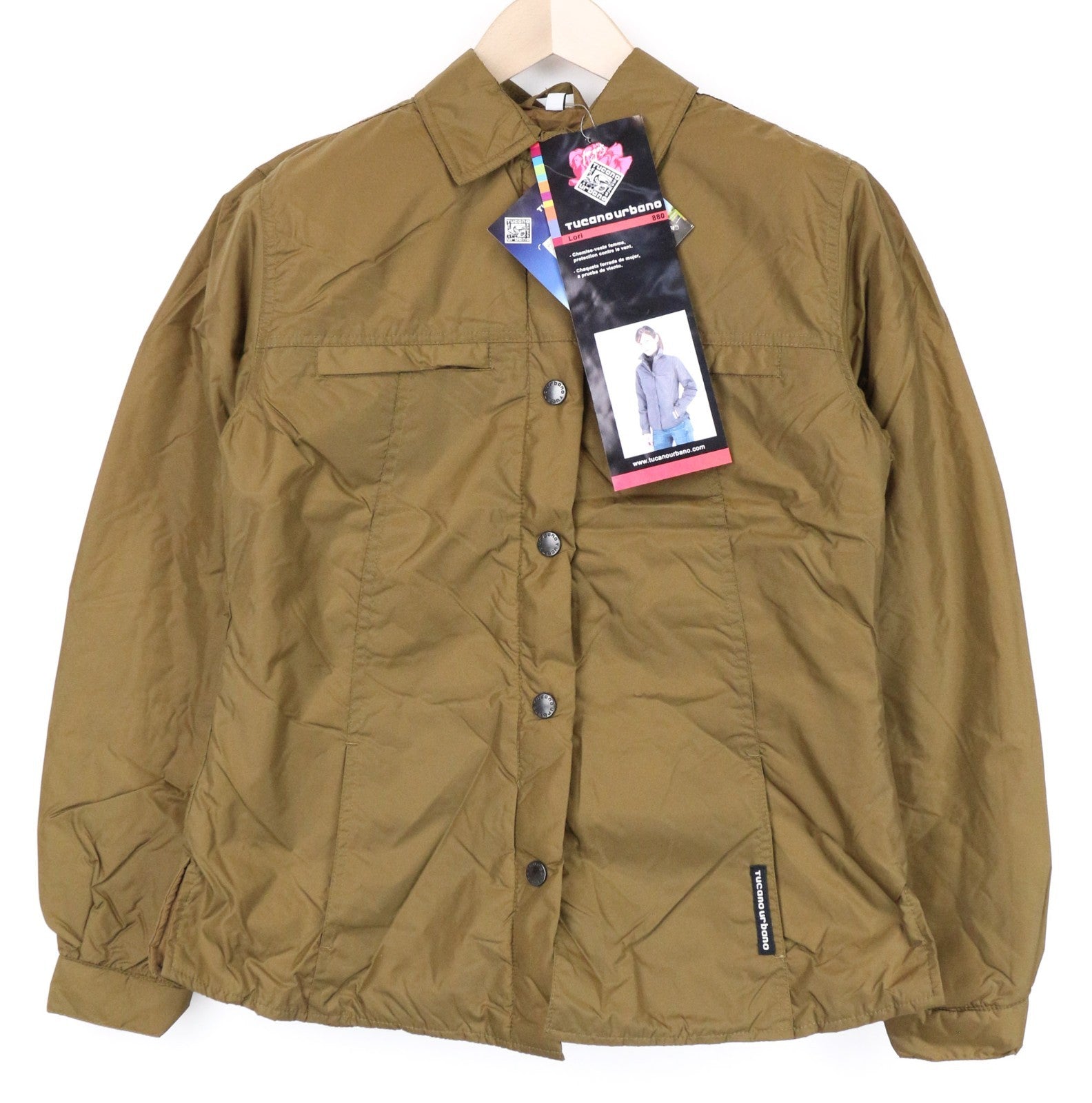 TUCANO URBANO Lori Women Jacket M Brown Windproof Scooter Breathable Padded