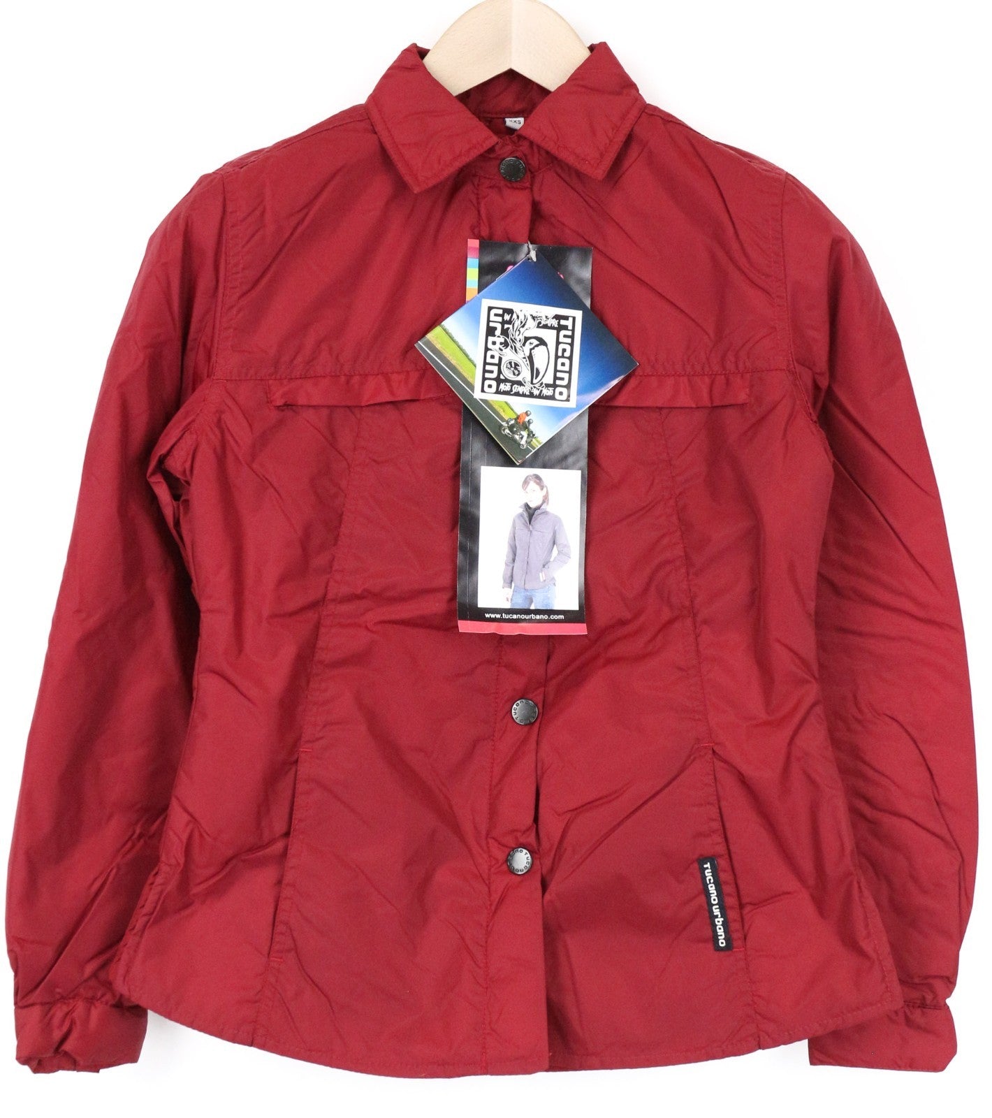TUCANO URBANO Lori Women Jacket XS Motorcycle Windproof Red Breathable Padded
