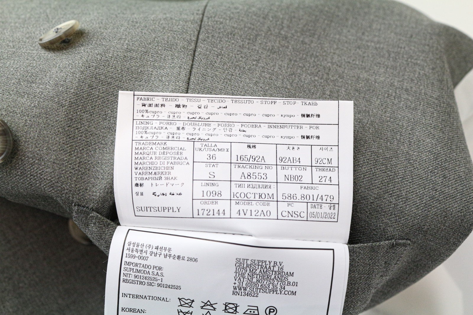 SUITSUPPLY Men Suit UK36S Double-Breasted Waistcoat Trousers Wool Green 2Piece