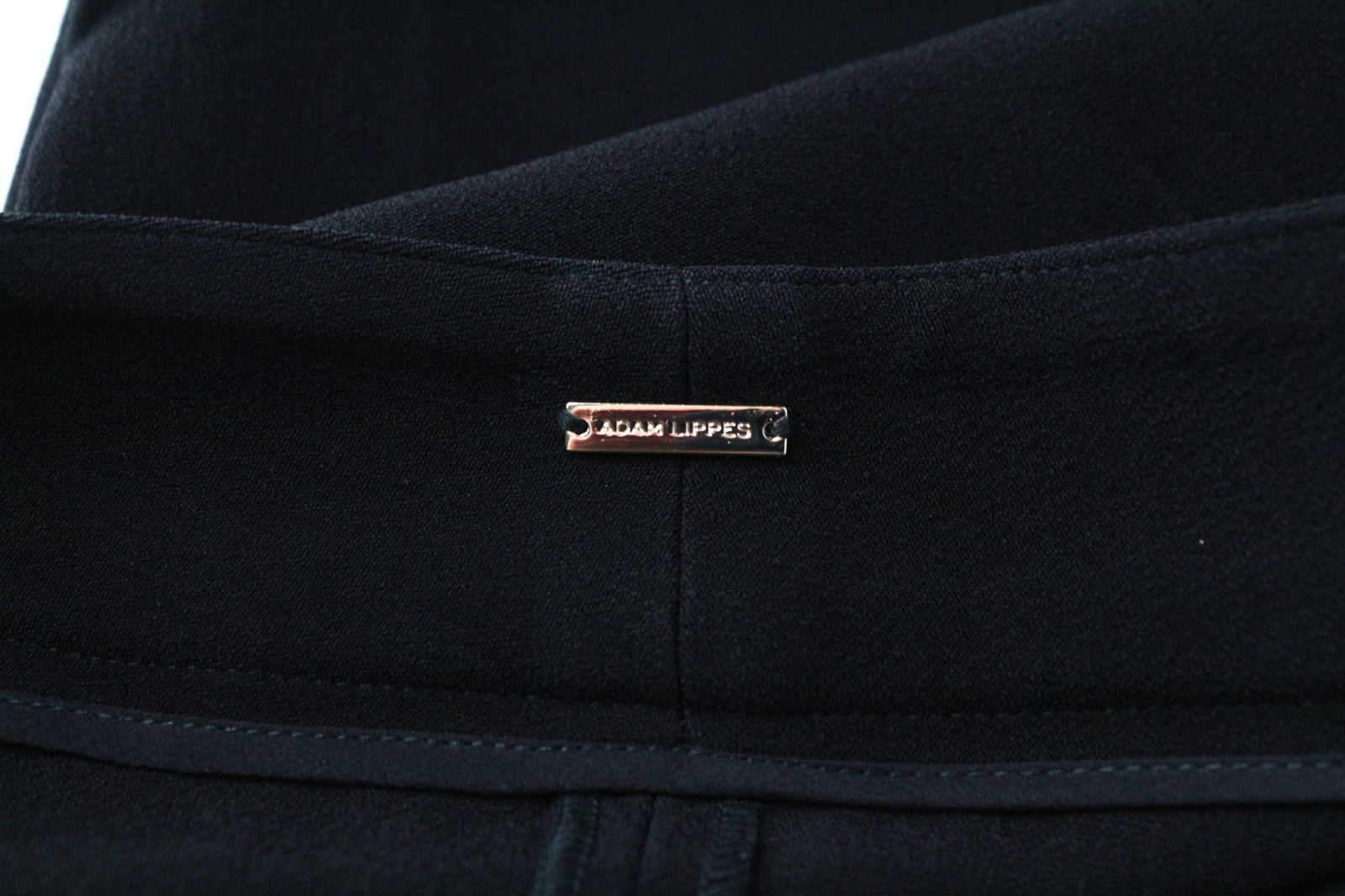 ADAM LIPPES Women Trousers W30 Black Formal Classic Pleated Front