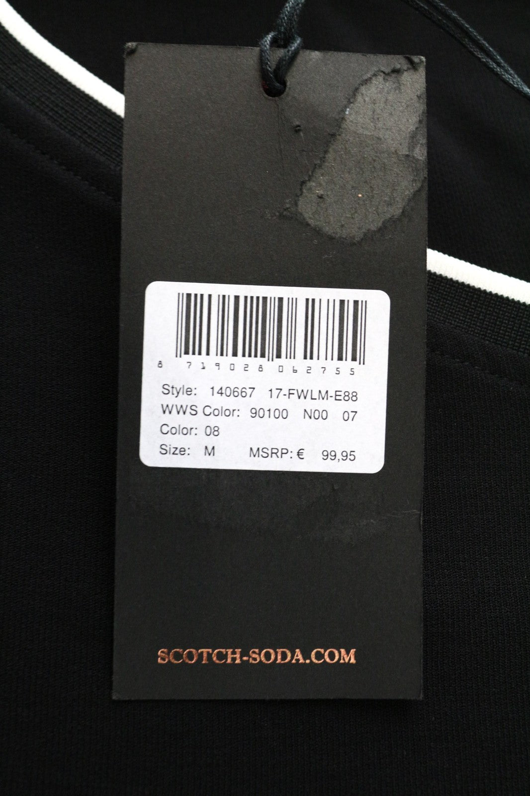 MAISON SCOTCH Women Dress M Black Layered Short Sleeved V-Neck Short