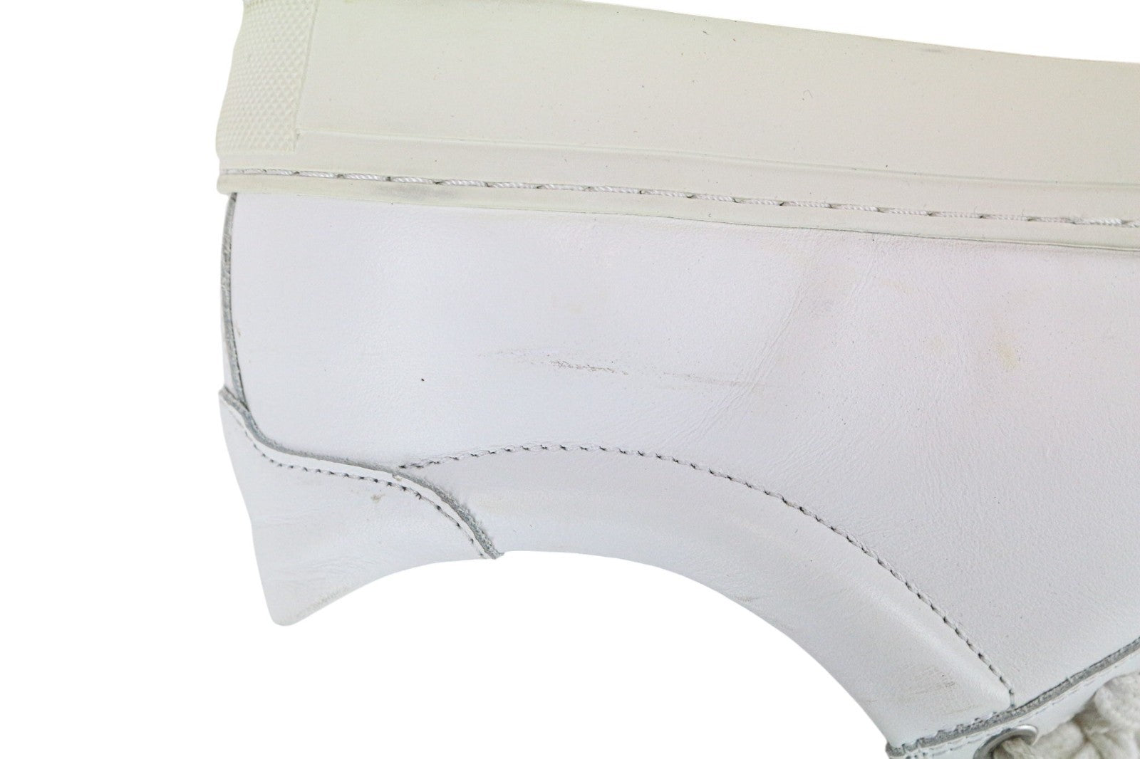 SUITSUPPLY Men Trainers EU41 White Genuine Leather Laced Low-Top Sneakers