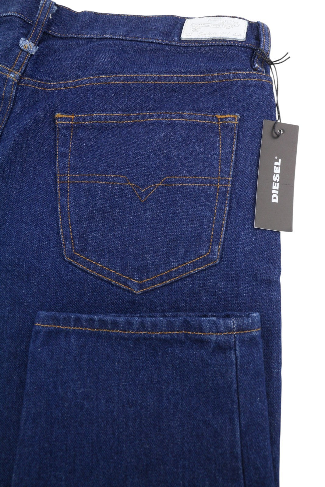DIESEL Marhky 0706Q Men's Jeans W34 Indigo Tapered Button Fly Denim