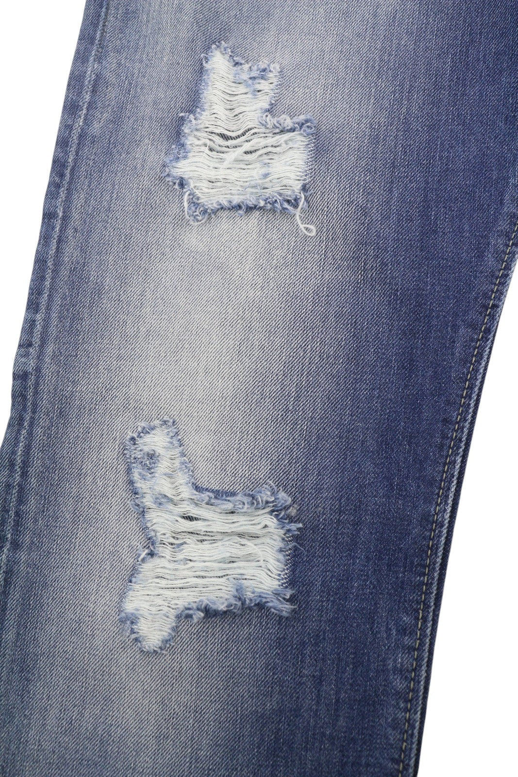DIESEL Buster 0848I Men's Jeans W30/L34 Blue Worn Slim Tapered Distress