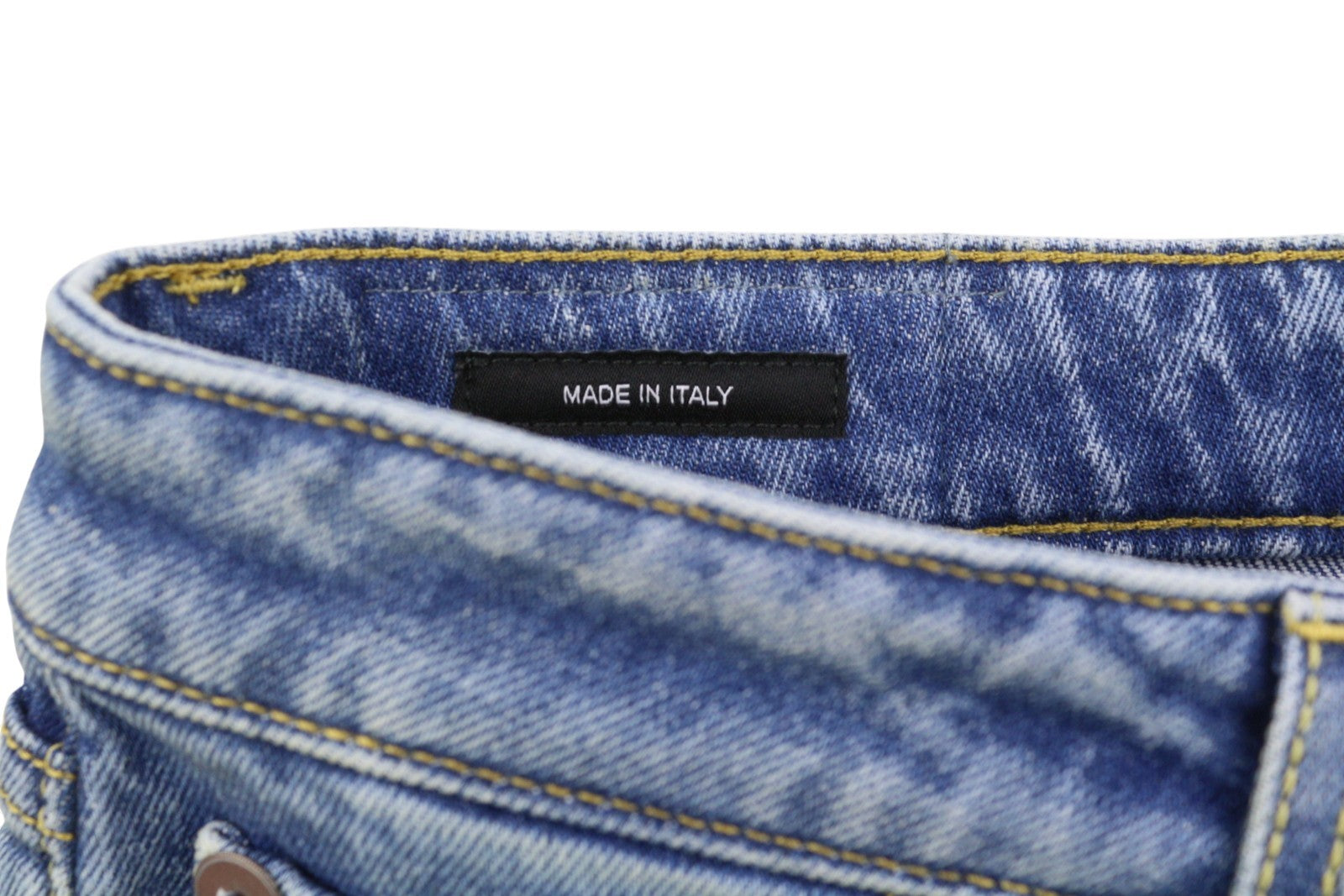 R13 Kick Fit Women's Jeans 29 Jasper Stretch Whisker Crop Blue PS26