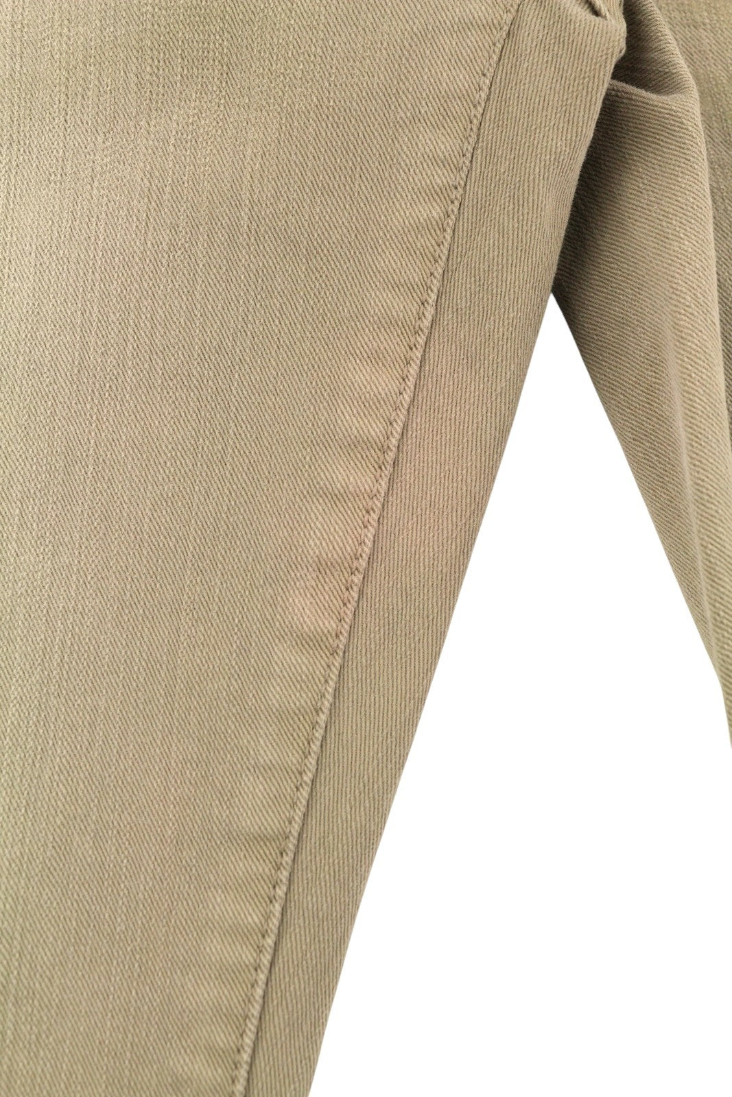 R13 Boy Straight Women's Jeans 27 Pebble Stretch Beige Cropped Faded