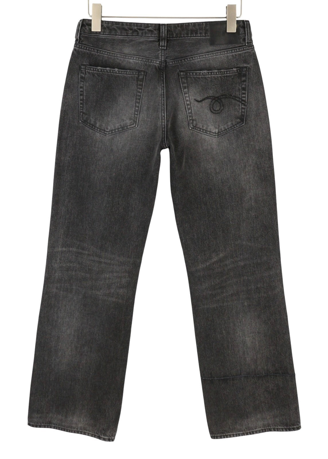R13 Effie Women's Jeans 27 Polaris Dark Black Faded Whiskers PS26 RRP850